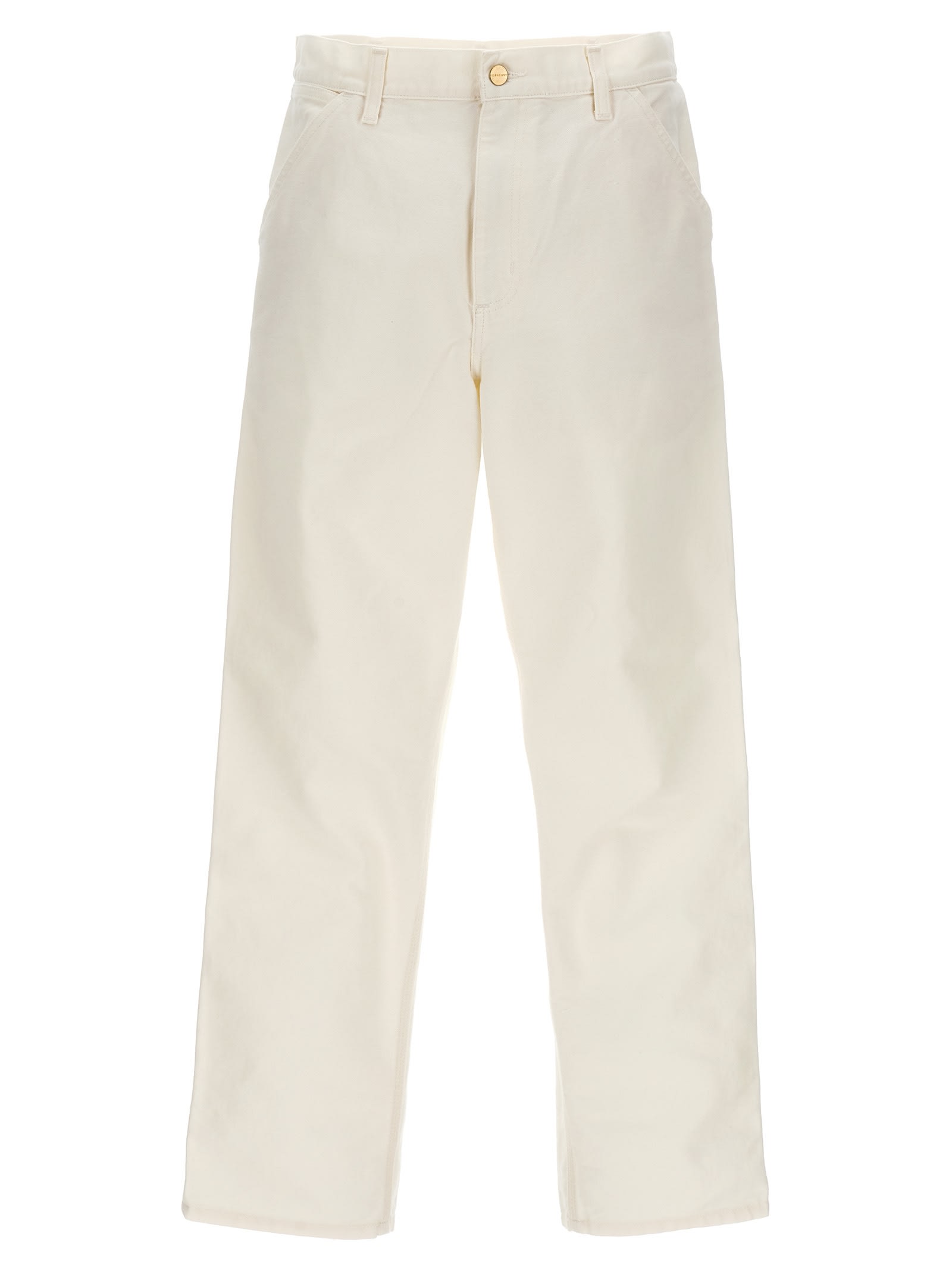 Shop Carhartt Single Knee Pants In White