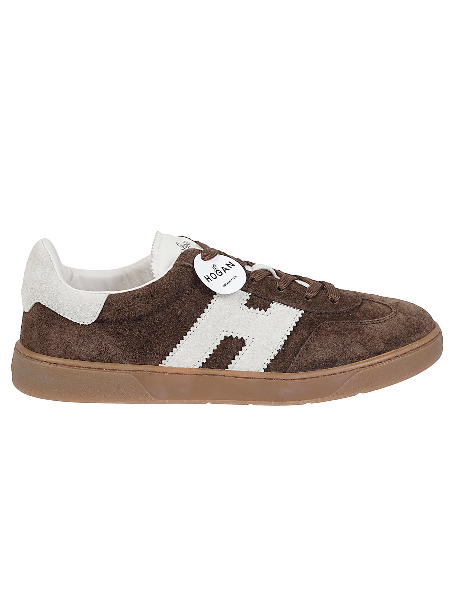 Hogan Cool Leather Sneakers In Brown