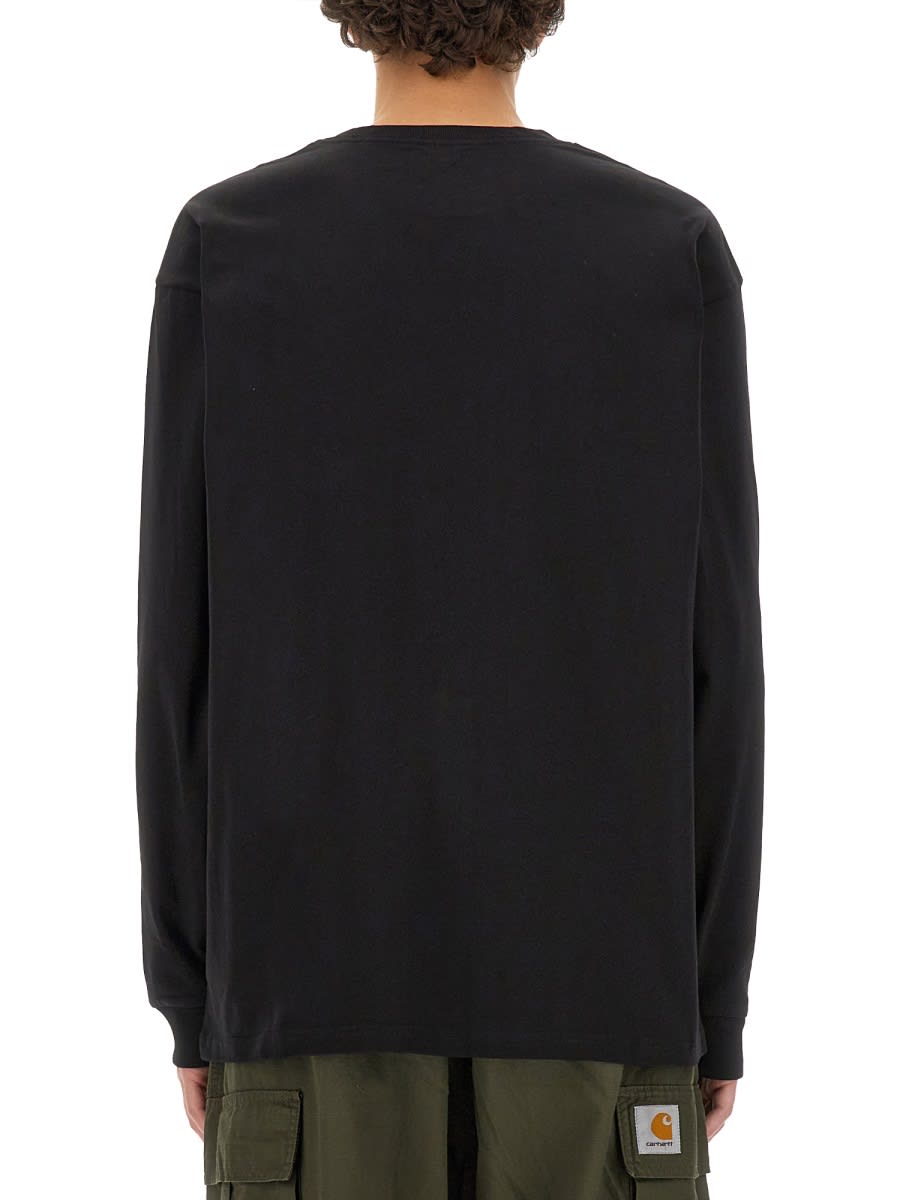 Carhartt Men's American Script Sweatshirt In Black