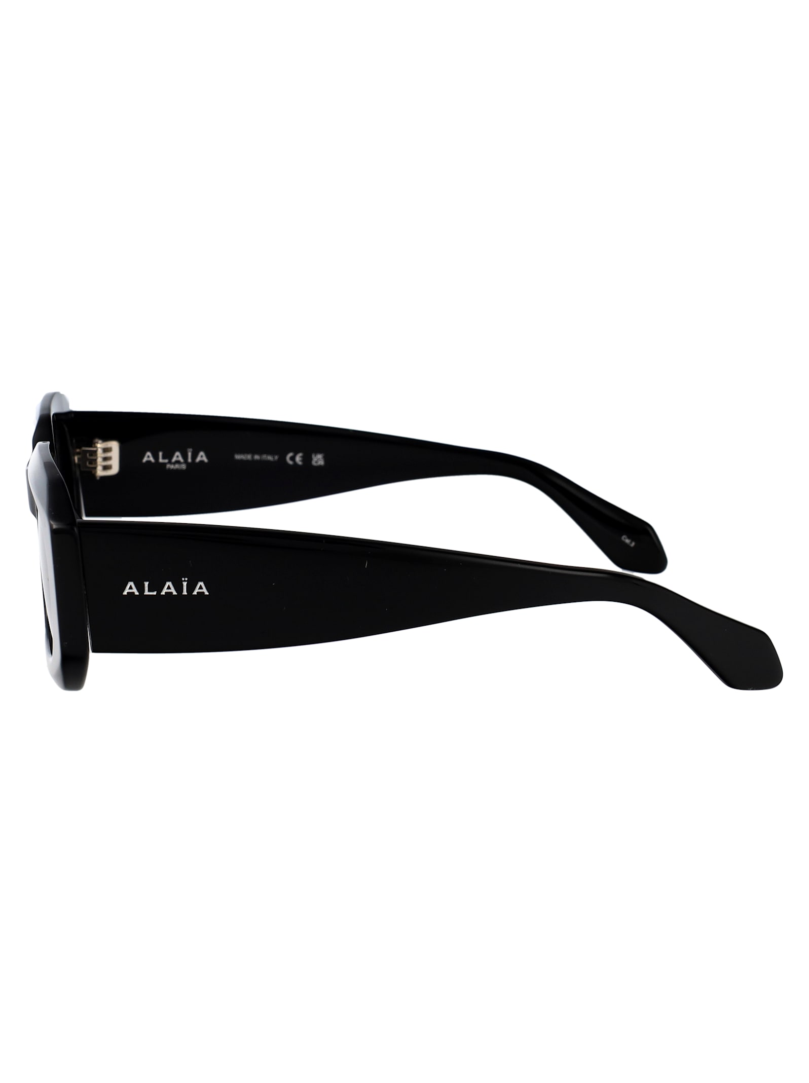 Alaïa Alaia Black Recycled Acetate Sunglasses In Black
