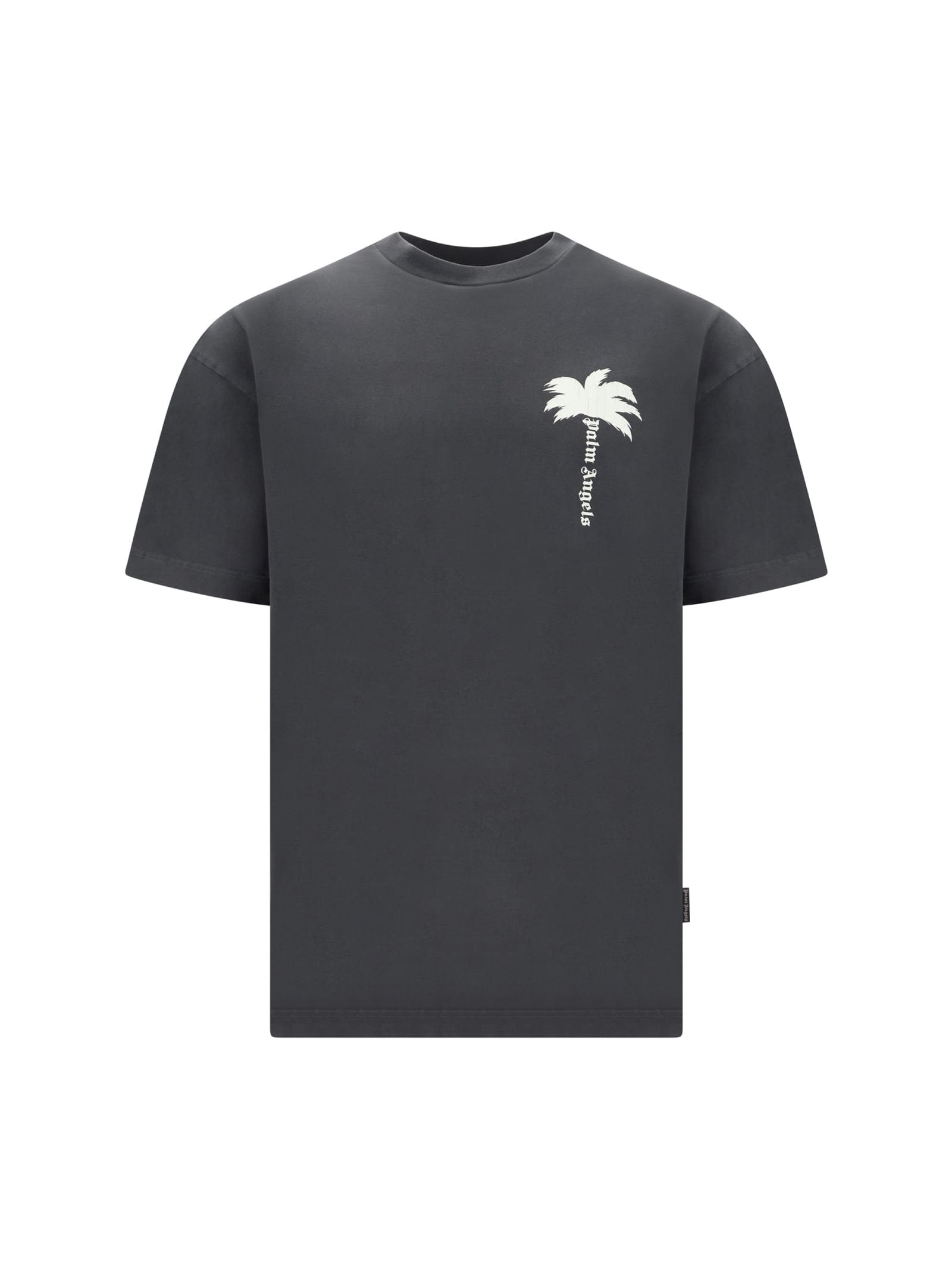 Shop Palm Angels The Palm T-shirt In Grigio