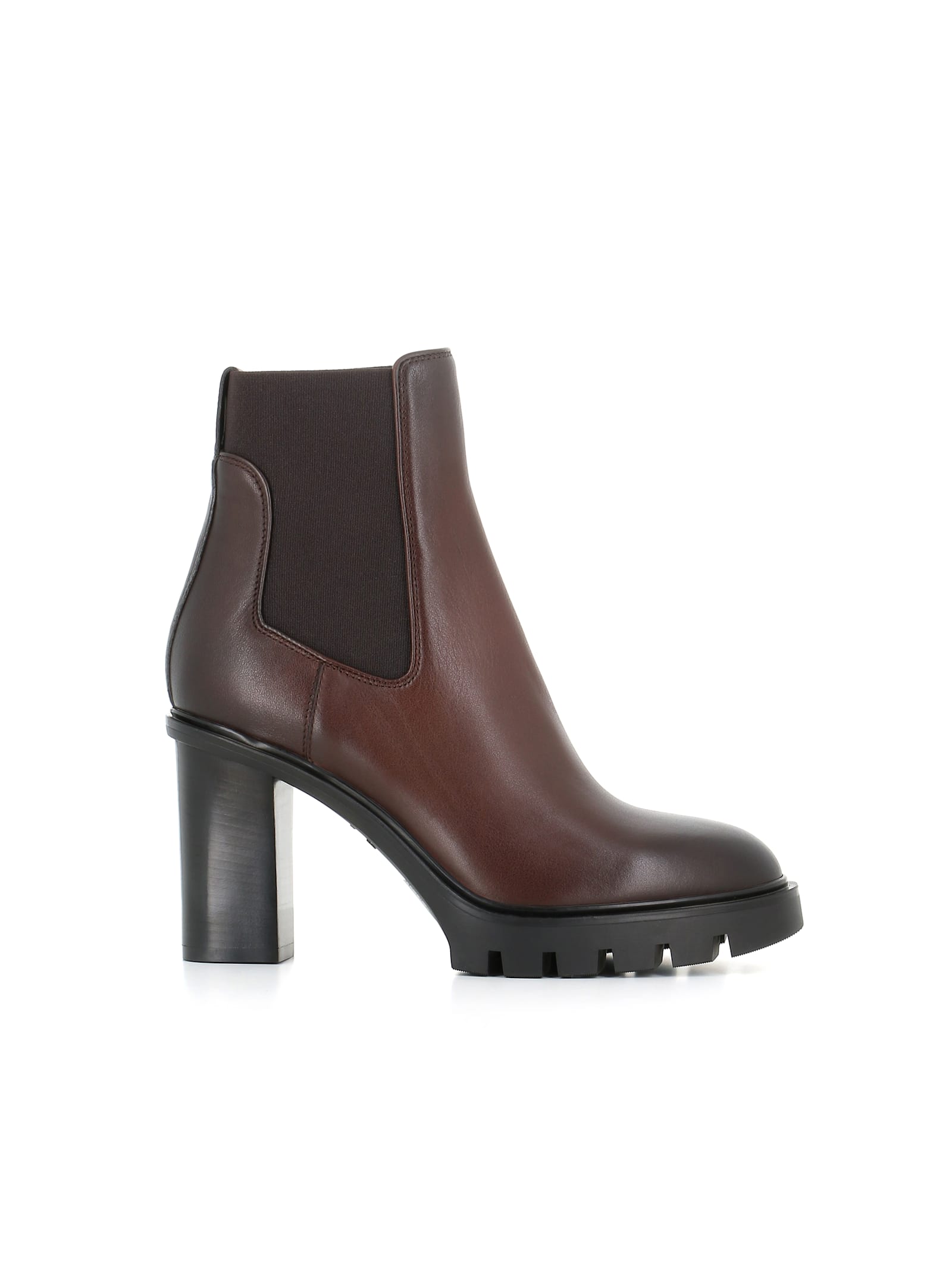 Shop Santoni Chelsea Ferry In Brown