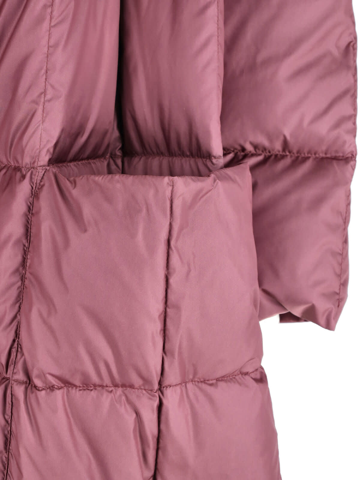 Ienki Ienki Maxi Pyramid Leon Down Jacket In Pink