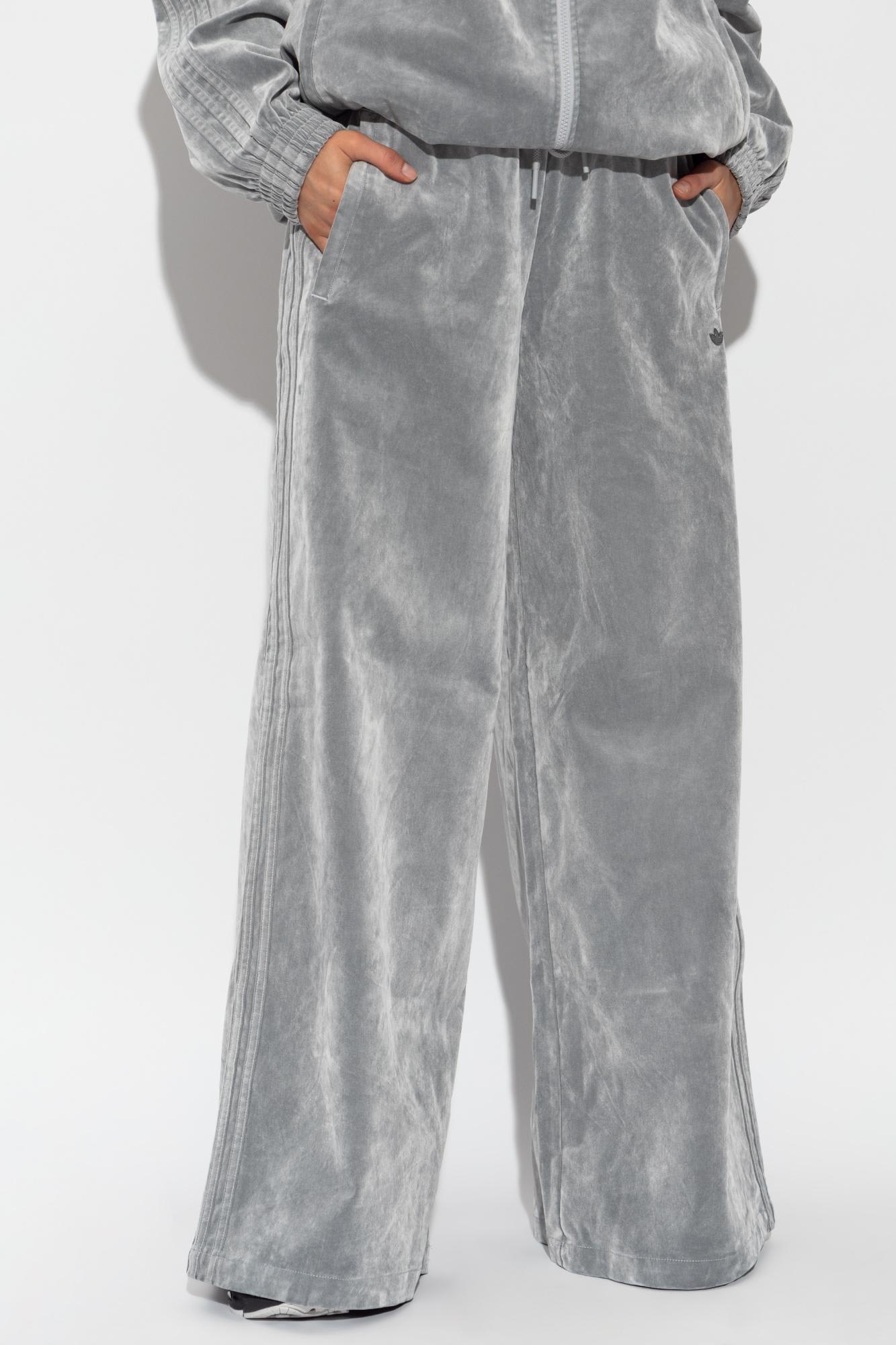 Adidas Originals Three-stripe Jw7331 Track Pants In Gray