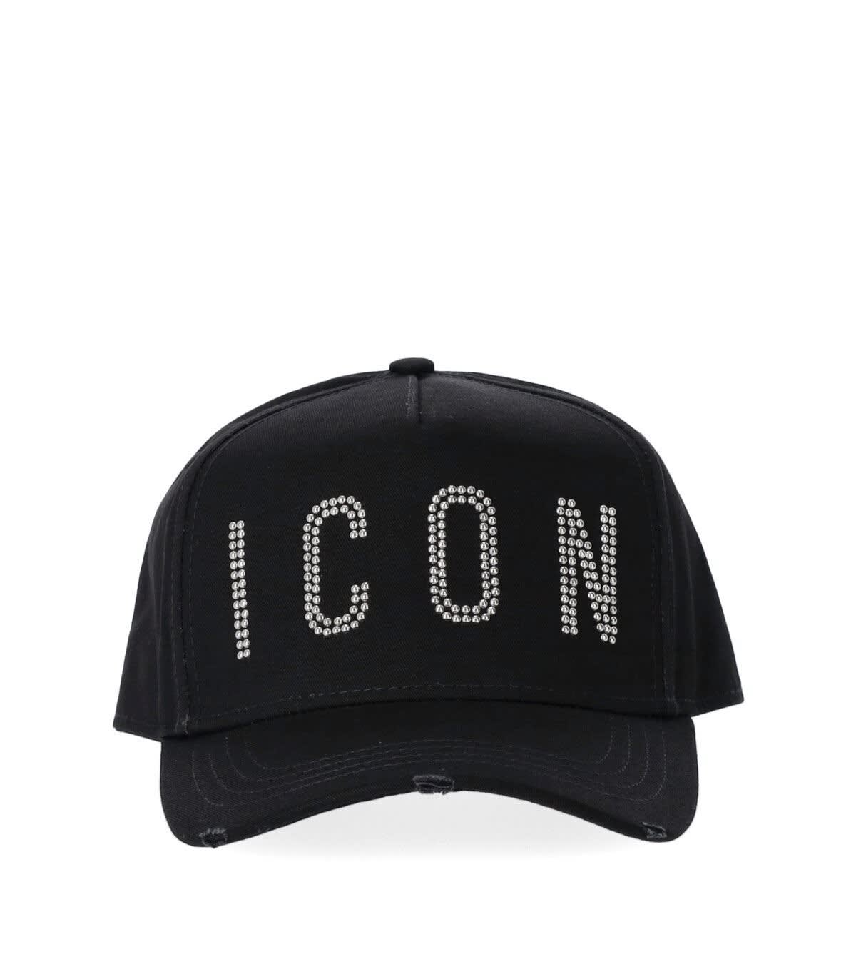 Dsquared icon cap all black online