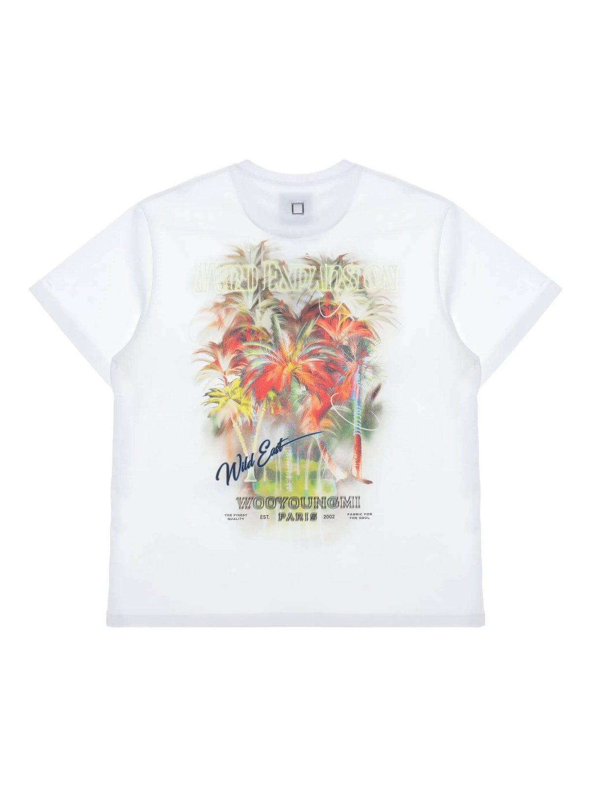 Wooyoungmi Men's Mind Expansion T-shirt In White