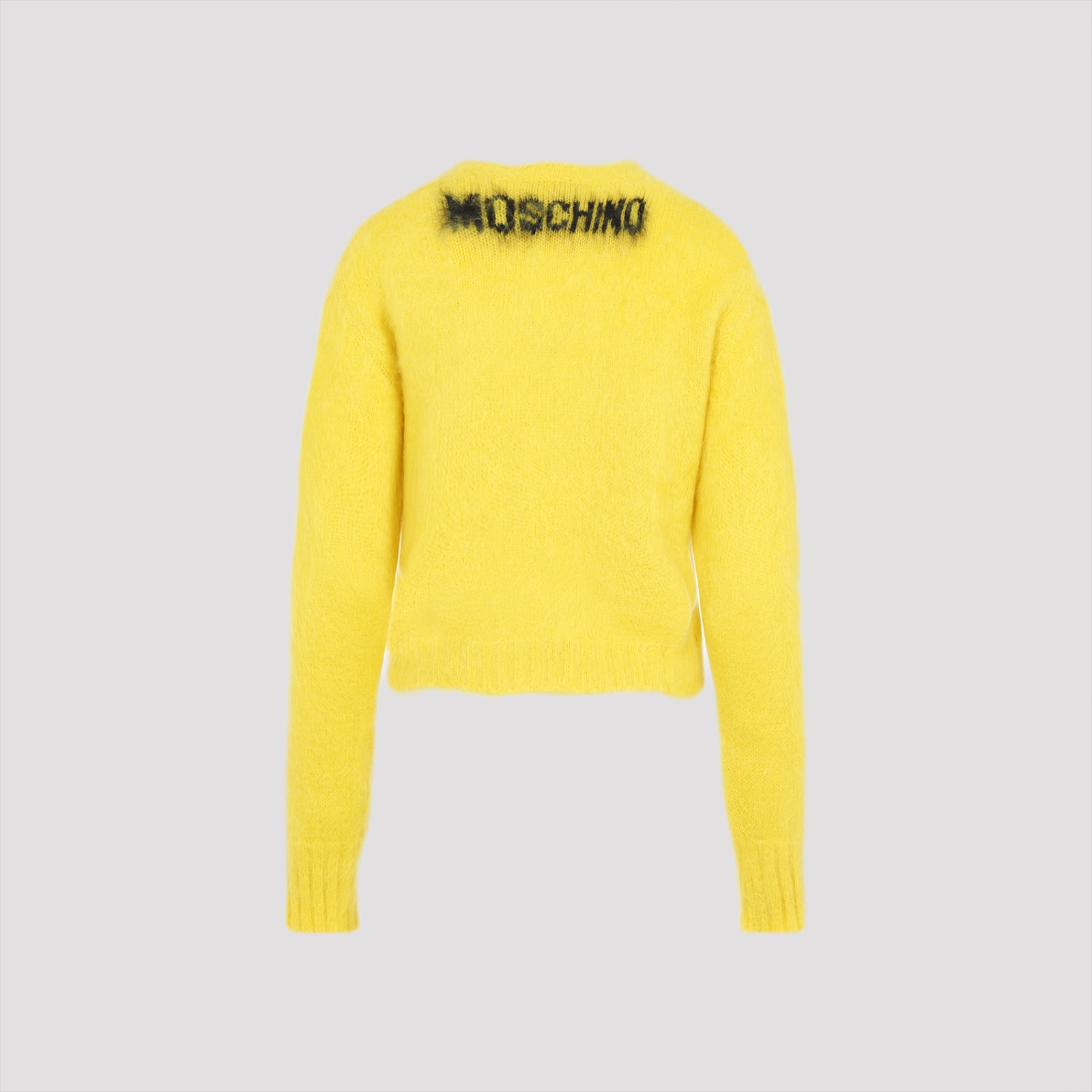 Shop Moschino Mohair Sweater In Giallo