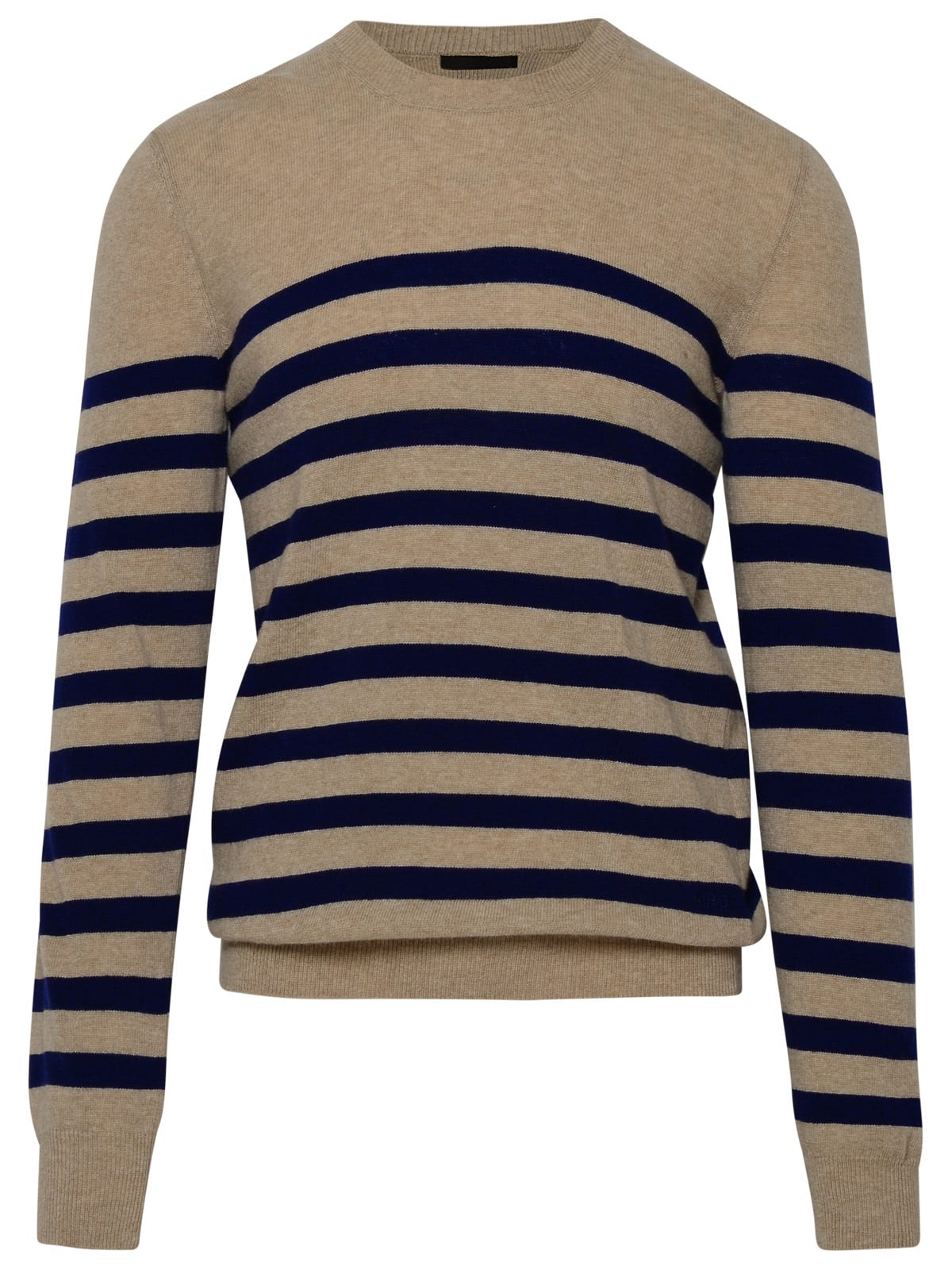 Shop Apc Ismael Sweater In Beige Wool