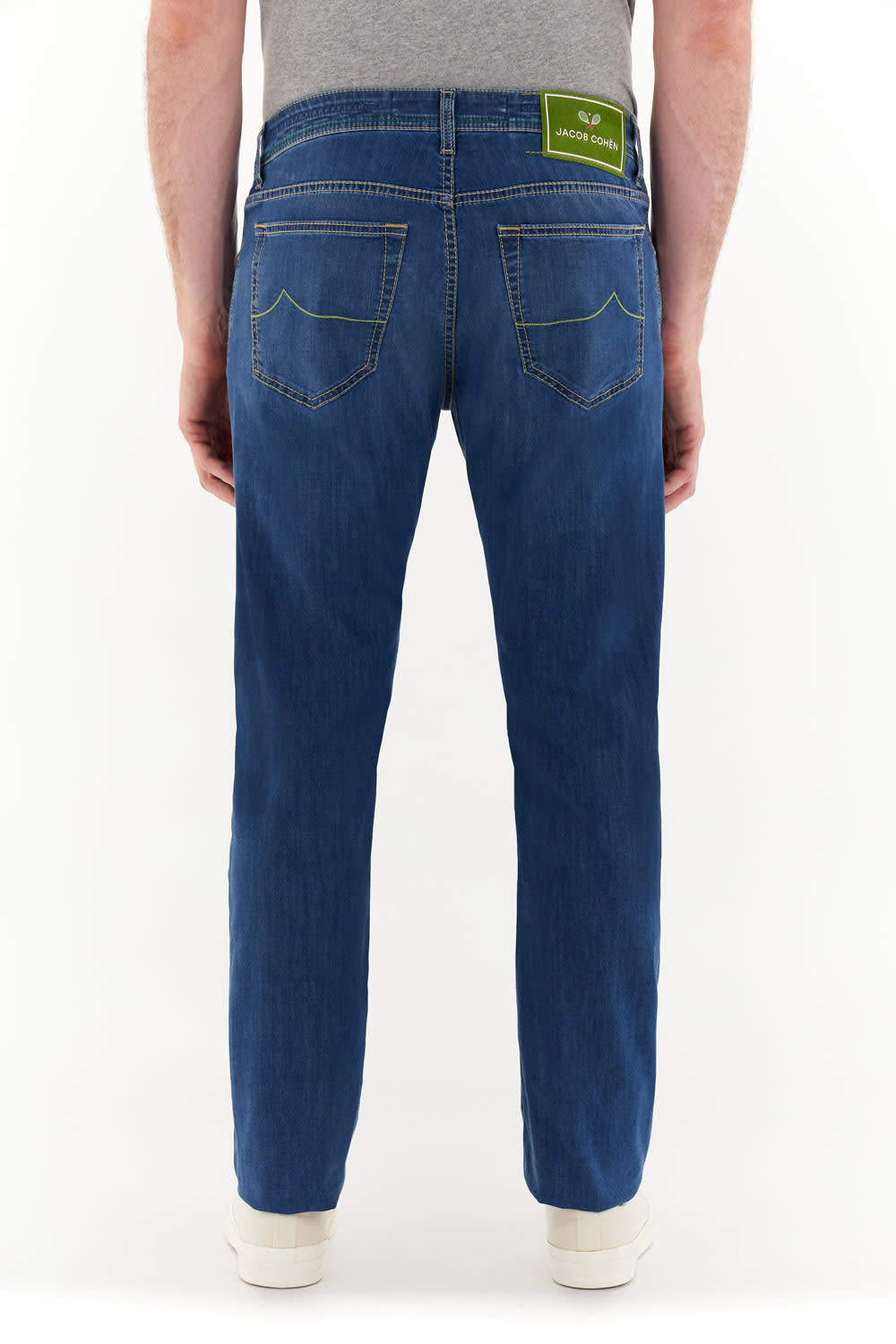 Jacob Cohen Slim Fit Trousers Five Pockets In D Medium Blue