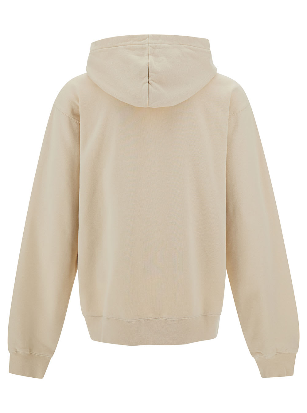 Shop Jacquemus Le Hoodie Gros Grain In Beige