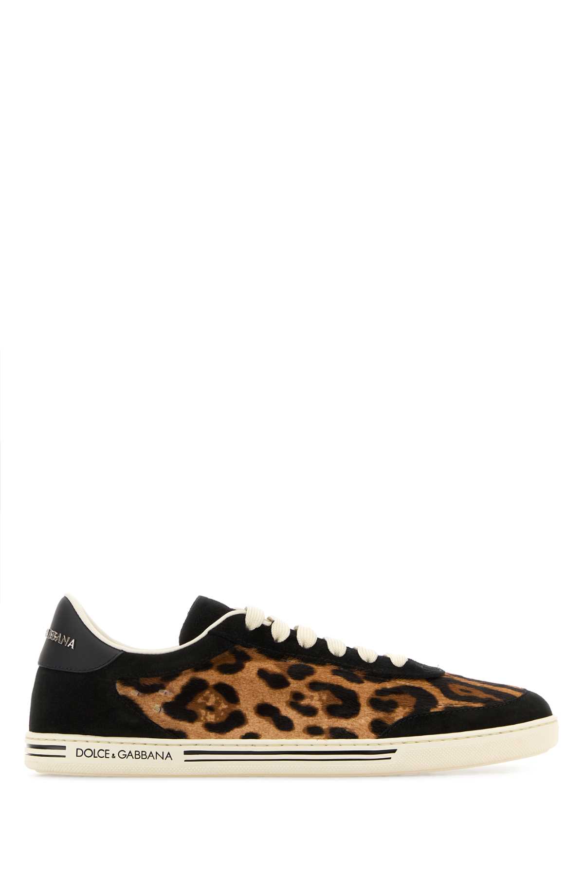 Dolce & Gabbana Printed Calf Hair Saint Tropez Light Sneakers In Multi