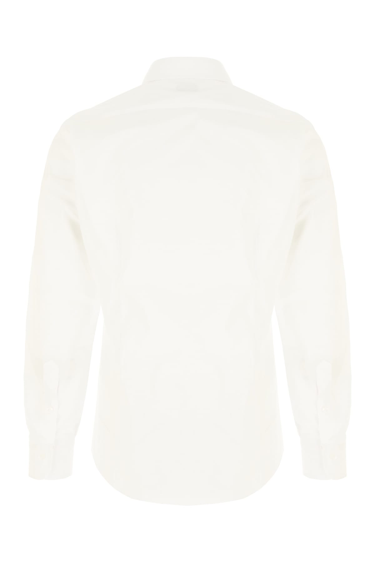 Barba Napoli White Cotton Shirt In White