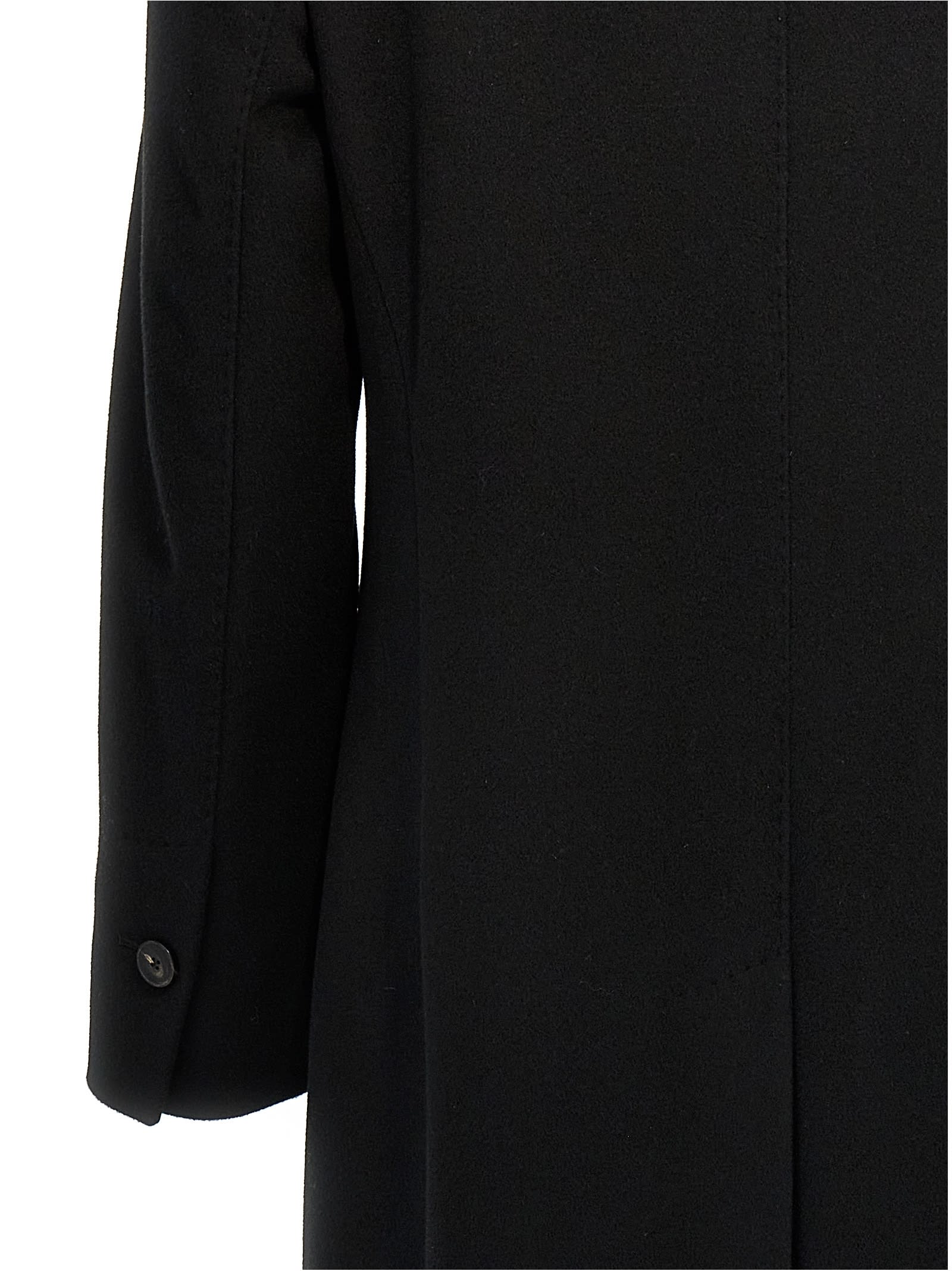 Shop Alberto Biani Single-breasted Coat In Black