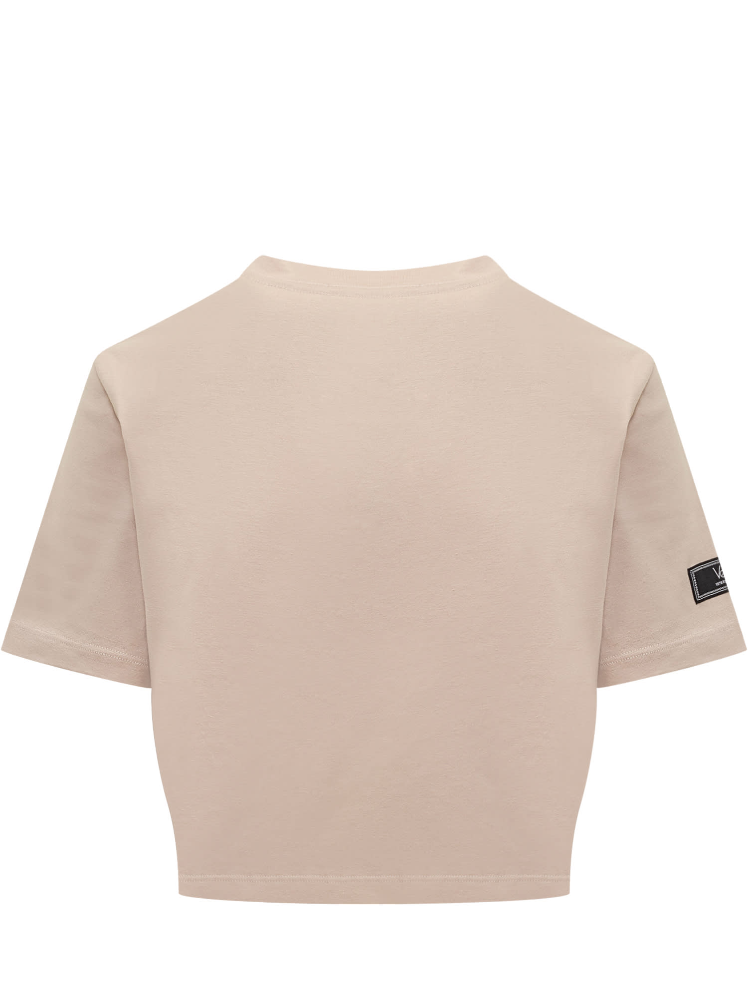 Shop Versace T-shirt With Safety Pin In Rosa