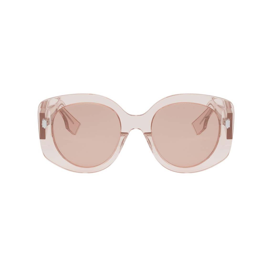 Shop Fendi Sunglasses In Rosa Trasparente/rosa