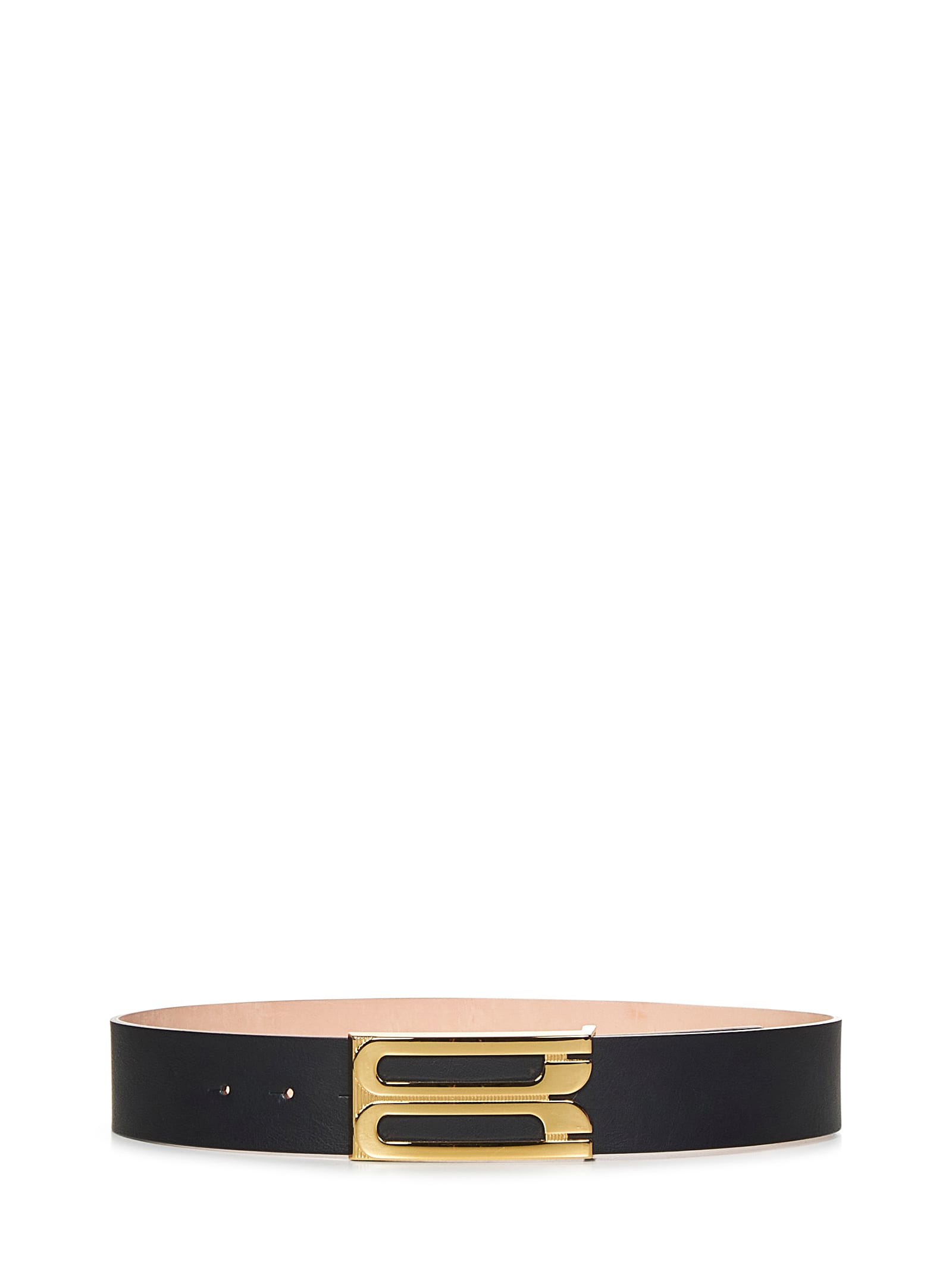 Shop Victoria Beckham Jumbo Frame Belt In Black