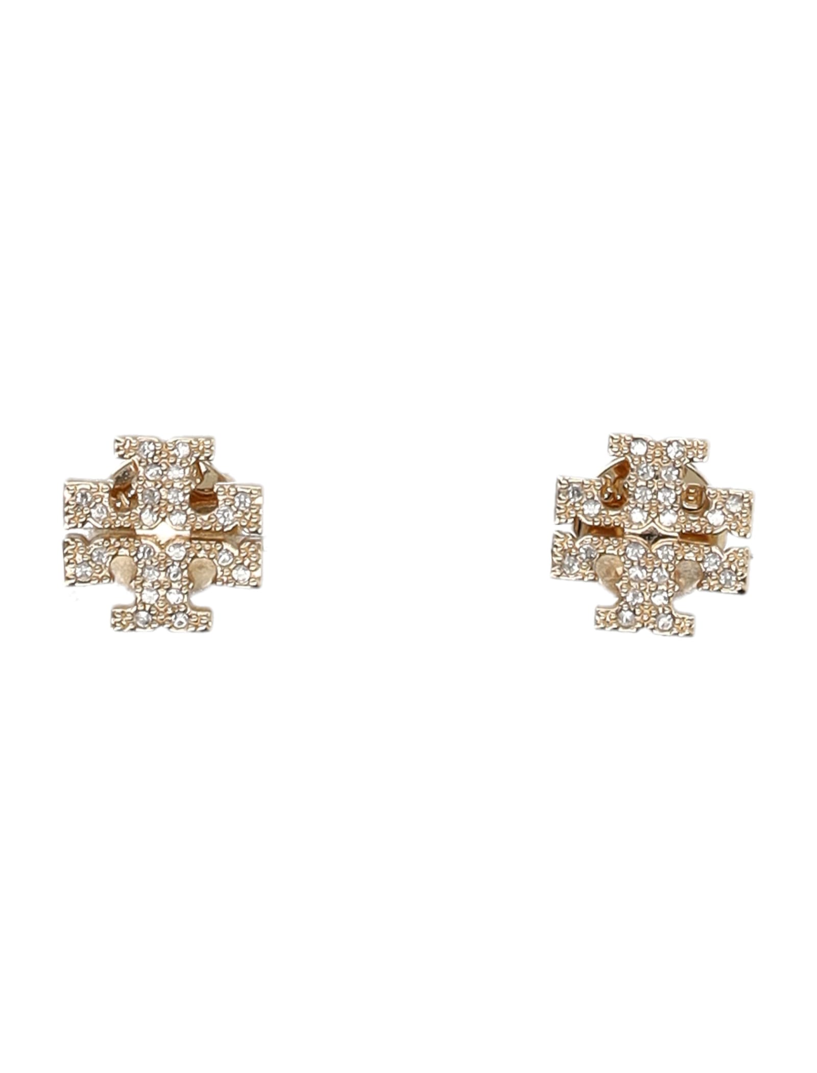 TORY BURCH KIRA PAVE STUD EARRING 