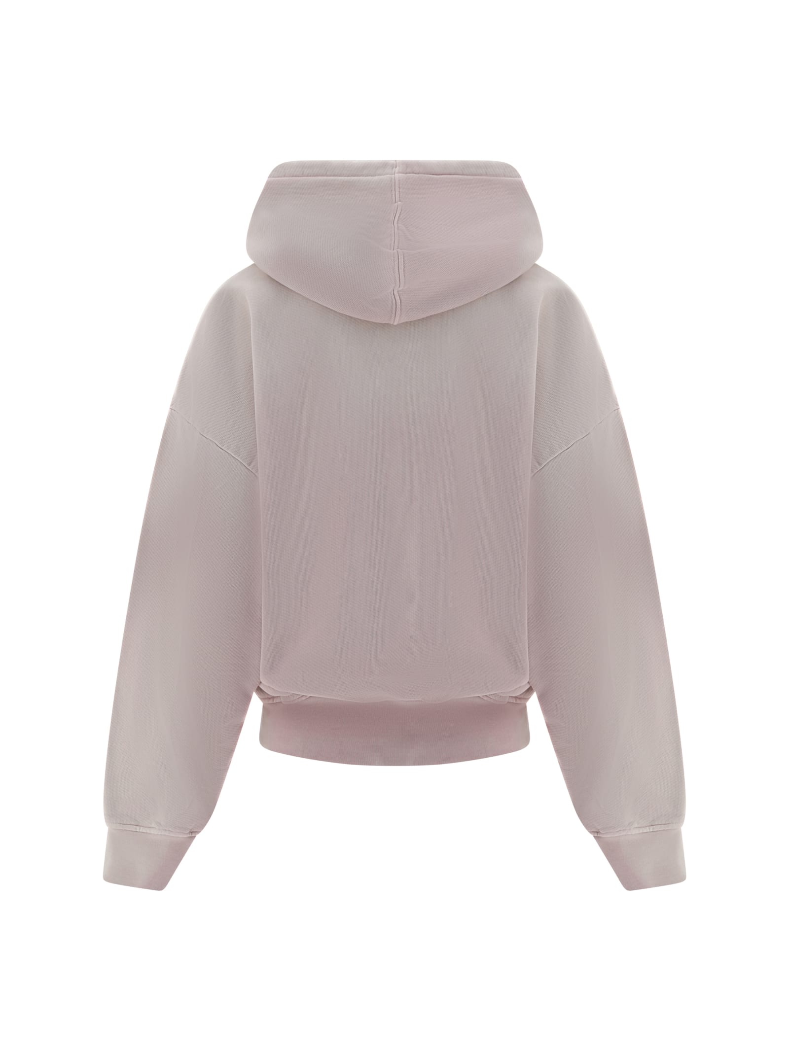 Off-white Felpa Con Cappuccio In Burnished Lilac Burnished Lilac