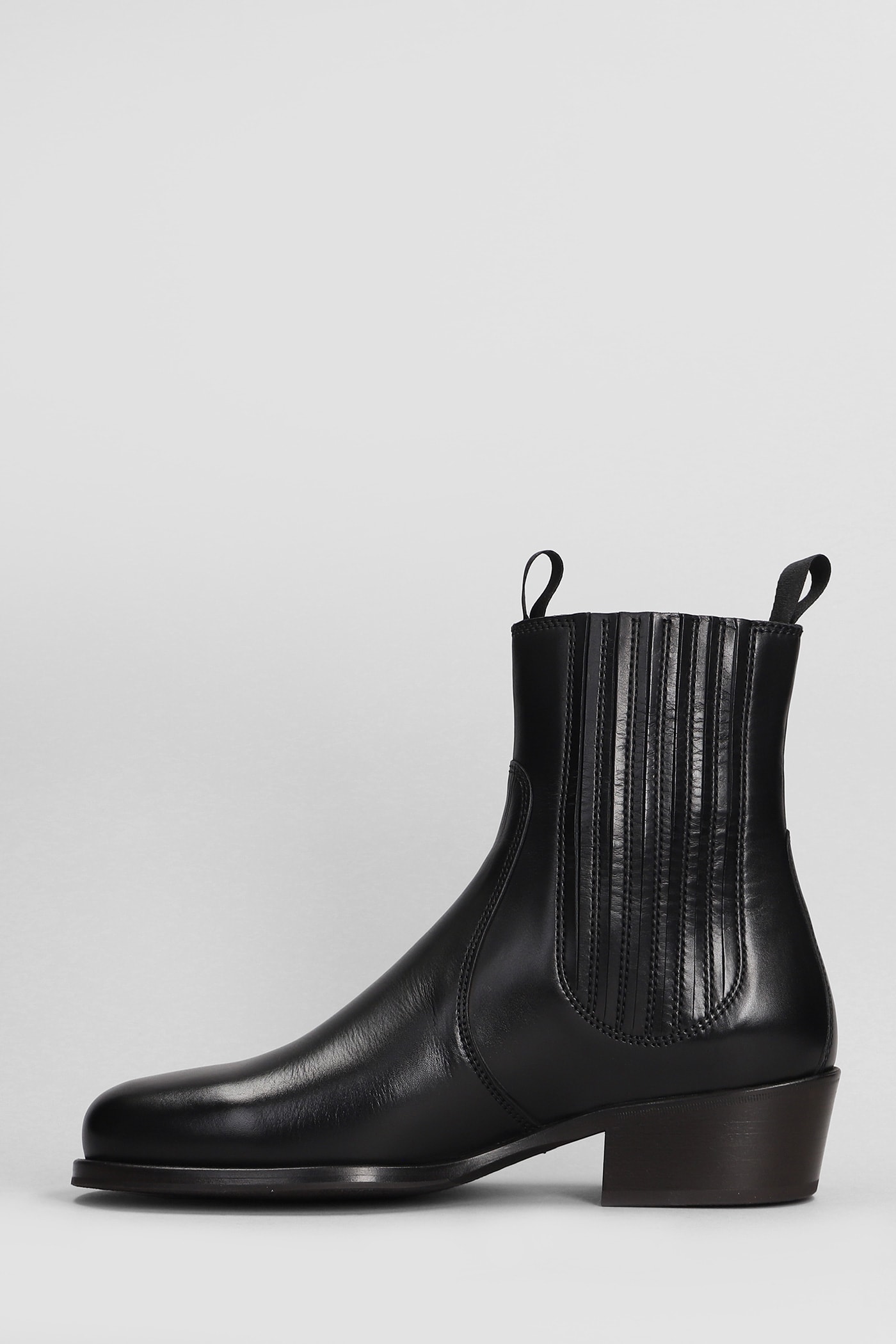 Shop Lemaire Ankle Boots In Black Leather