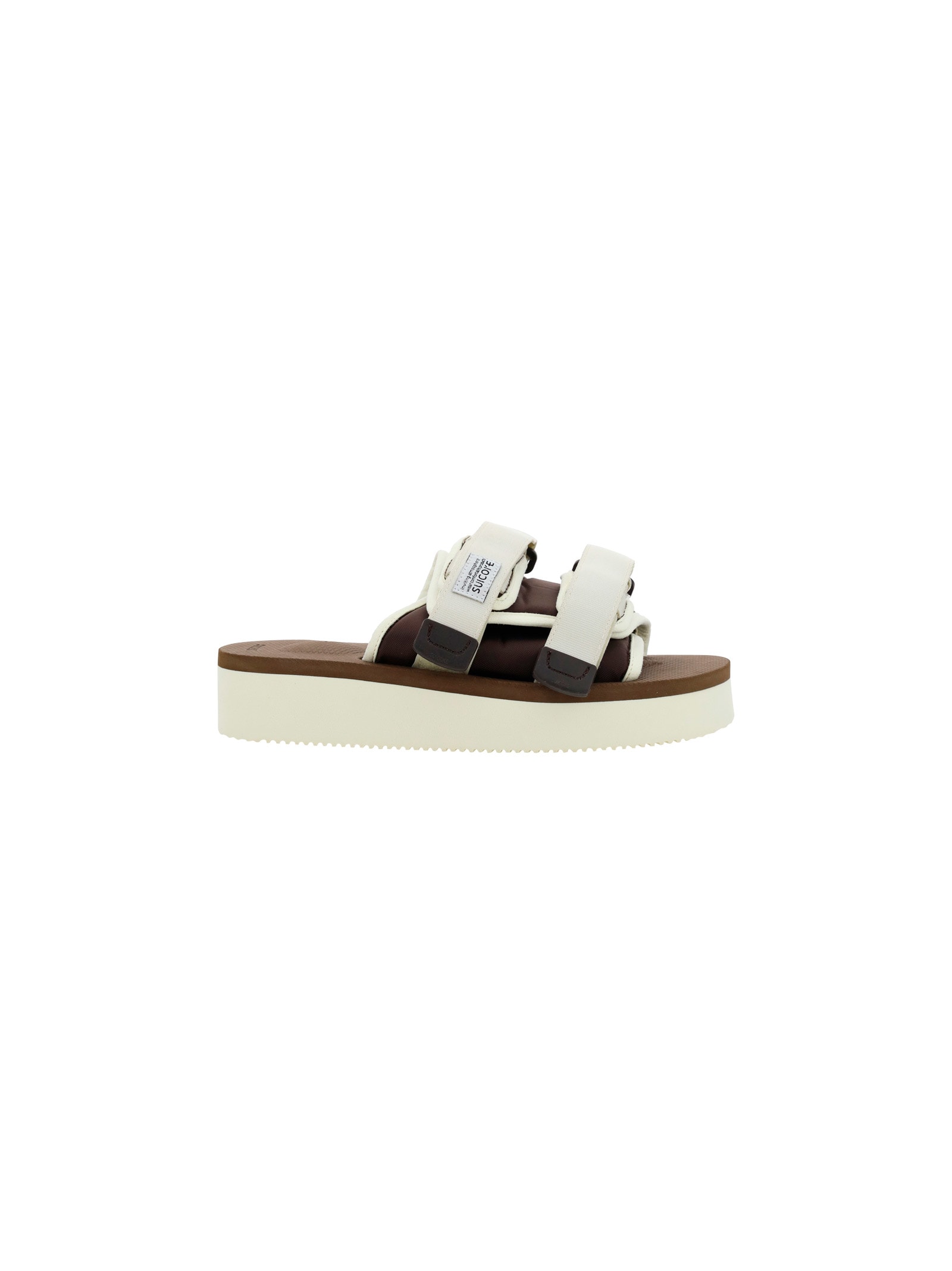 Shop Suicoke Moto-po Sandals In Ivory