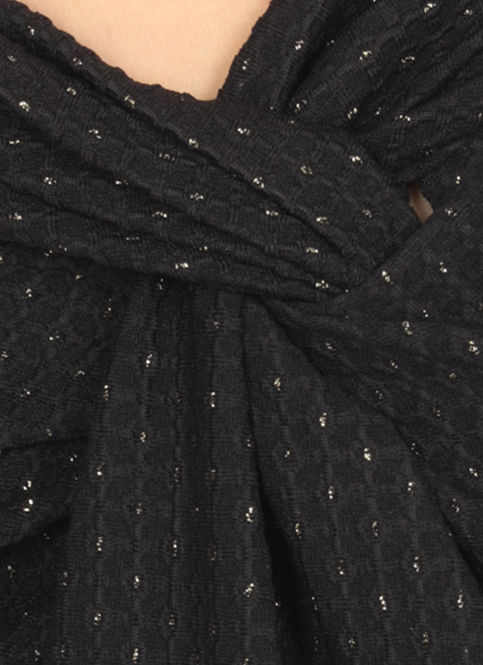 Miss Bikini Black Skirt With Lurex Accents