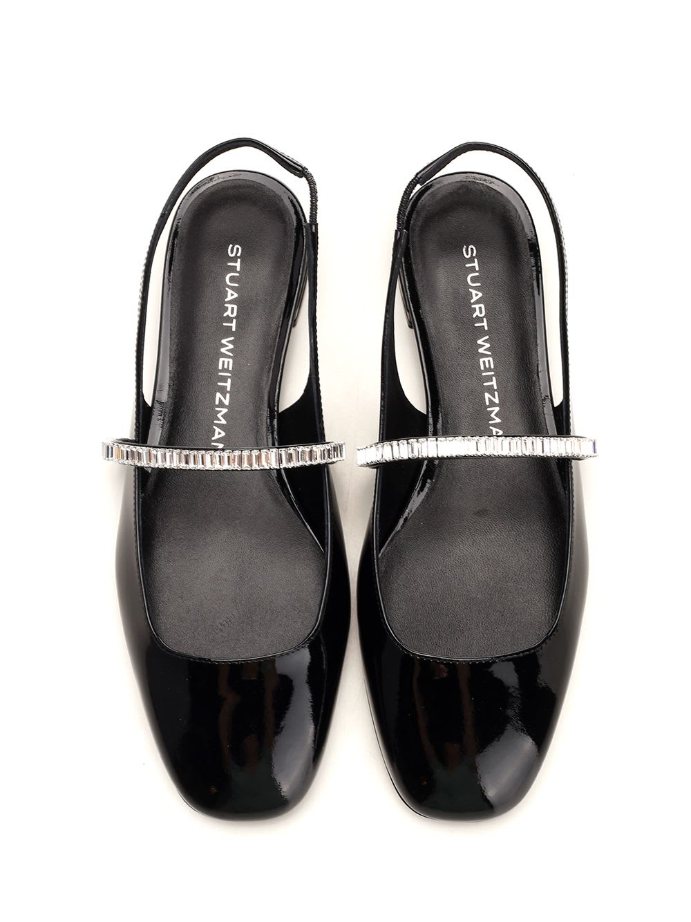 Shop Stuart Weitzman Stefanie Slingback In Black