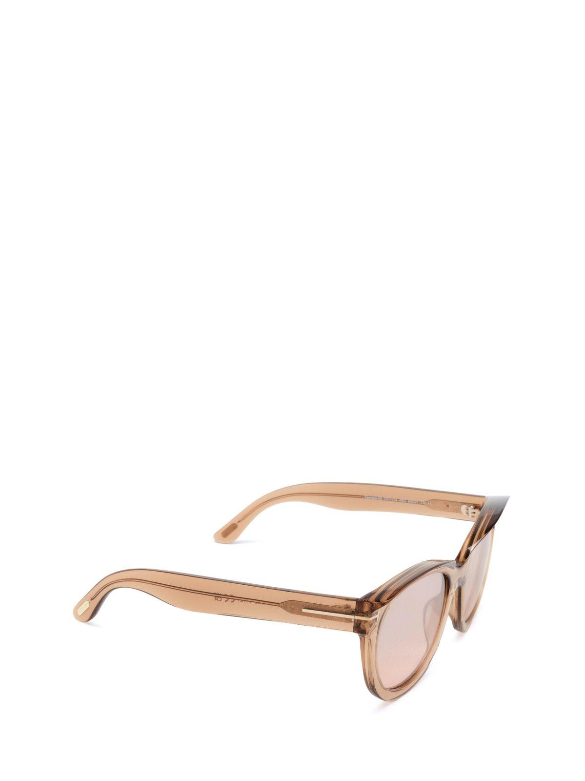 Shop Tom Ford Cat-eye Frame Sunglasses In 45g