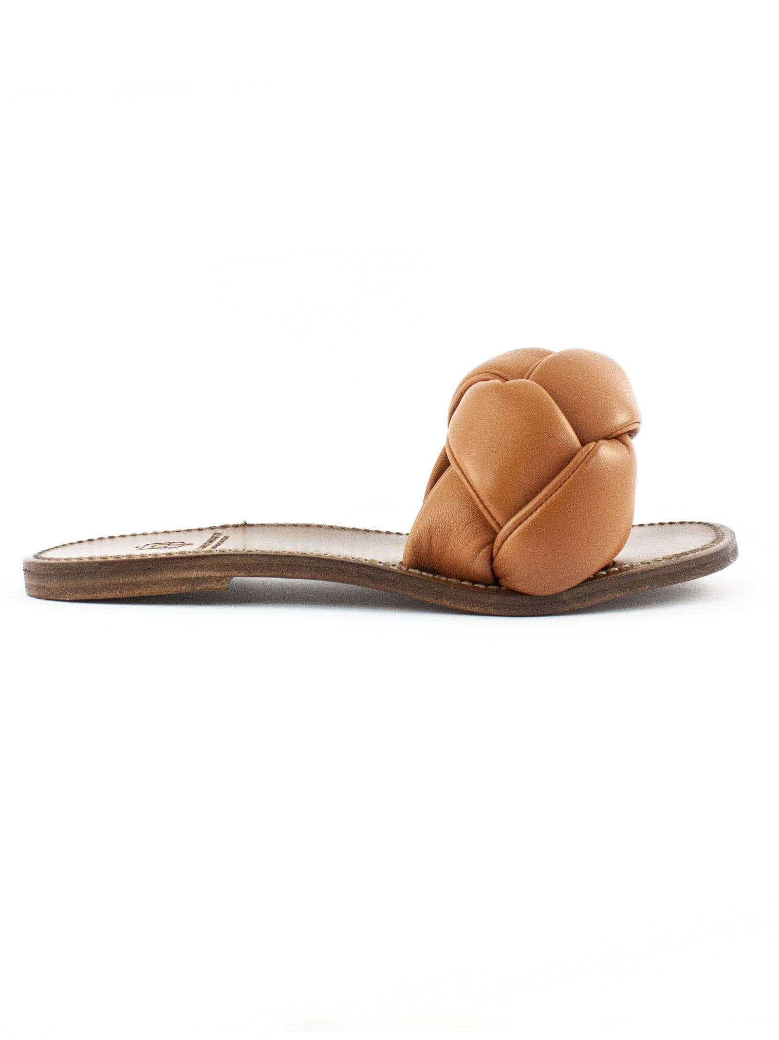 Silvano Sassetti Brown Leather Low Sandals