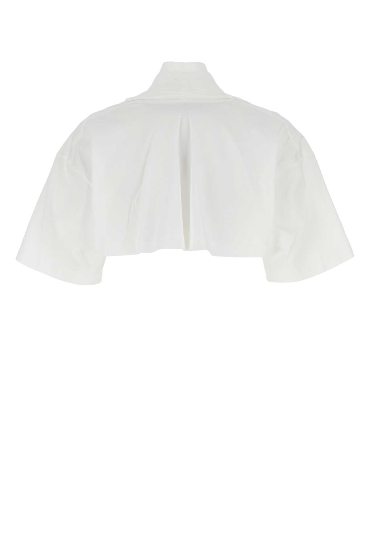 Shop Alexander Wang White Cotton Top In 102