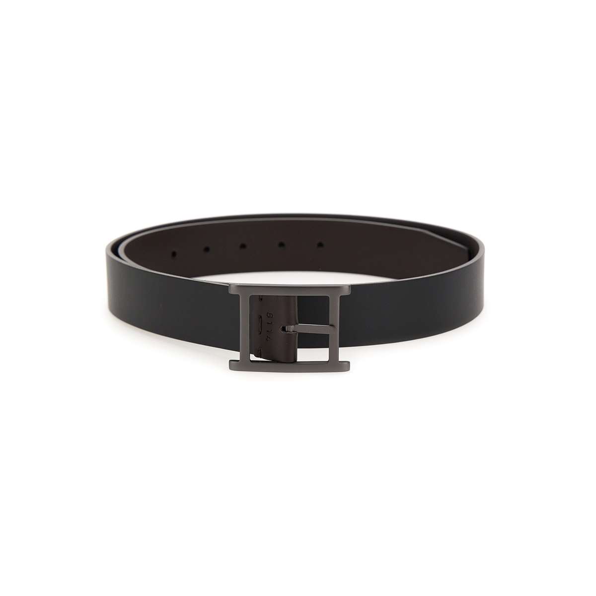 Shop Orciani Monaco Double Leather Belt In Black/ Brown