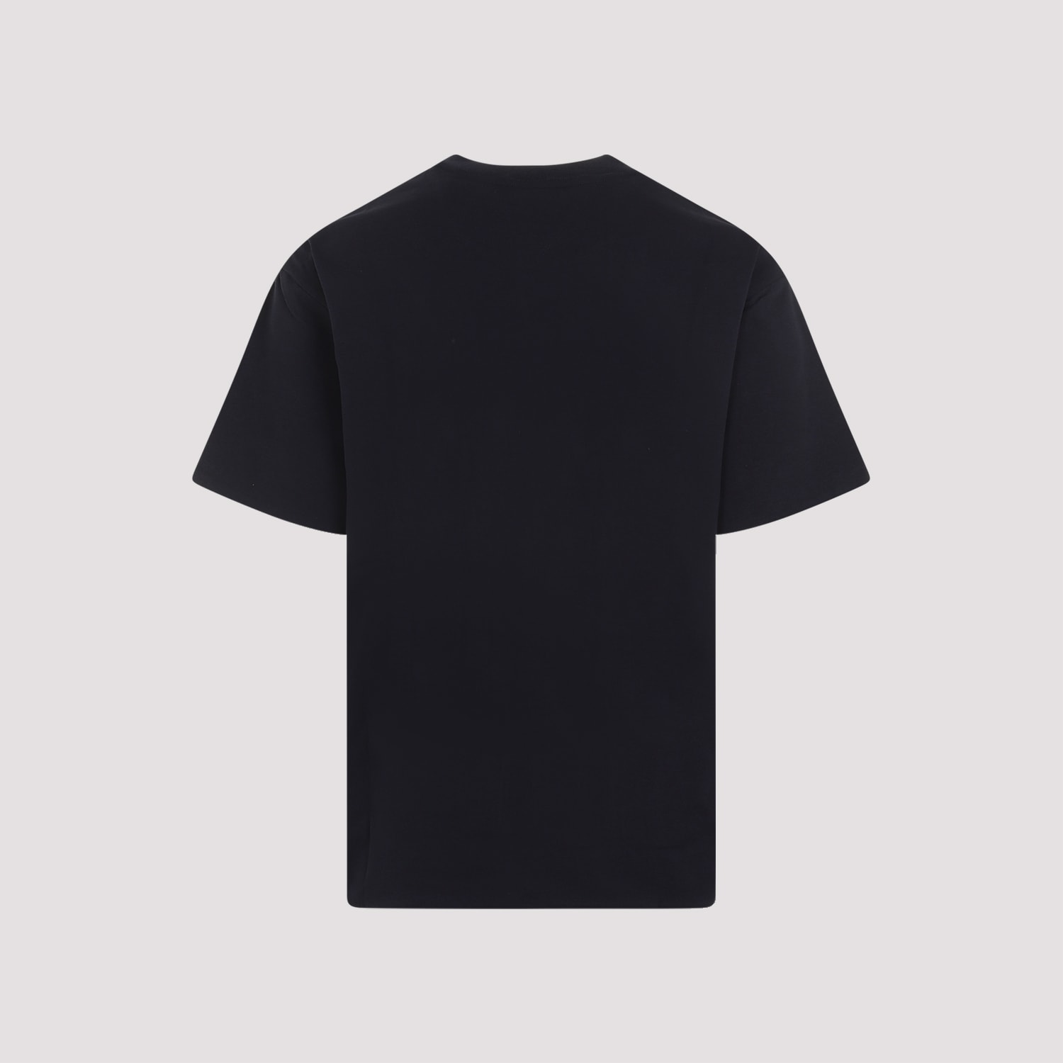 Shop Bottega Veneta Check T-shirt In Navy Fondant