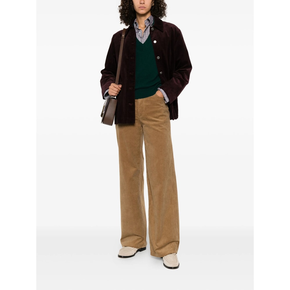 Apc Long Sleeve Casual Jacket In Black