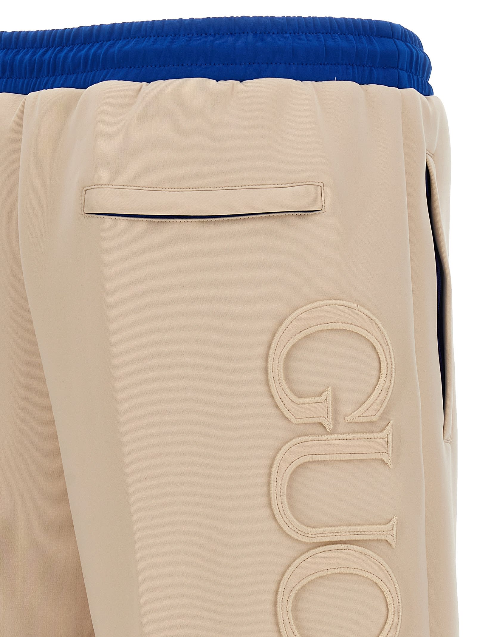 Gucci Techno Fabric Bermuda-shorts In Beige