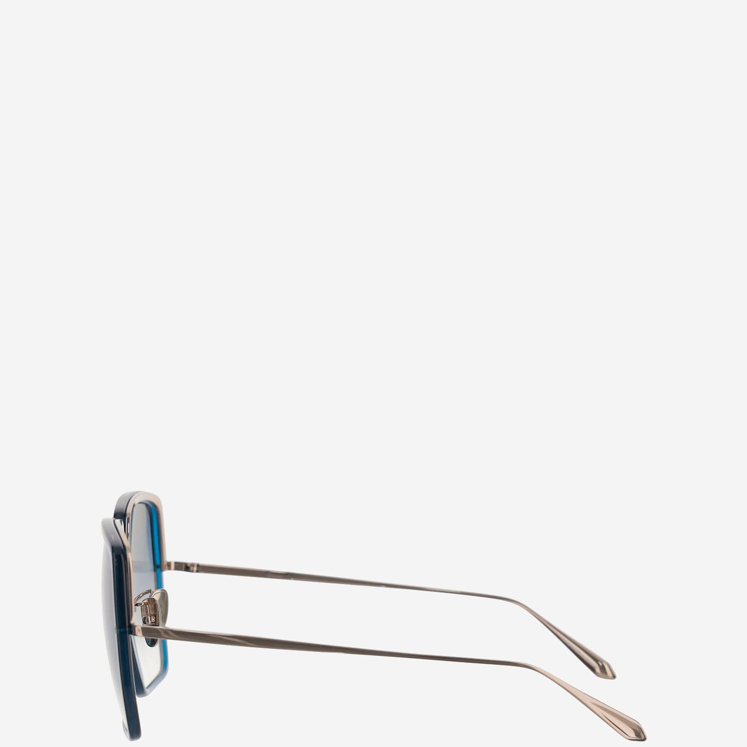 Linda Farrow Sunglasses In Clear Blue