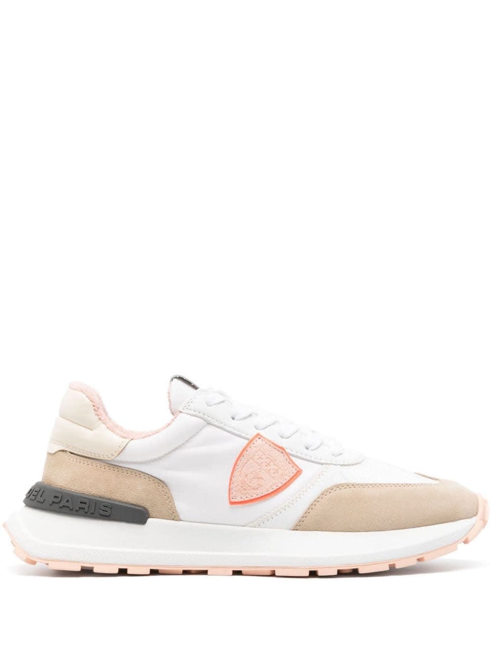 Philippe Model Running Antibes Sneakers - White And Pink In Multicolour