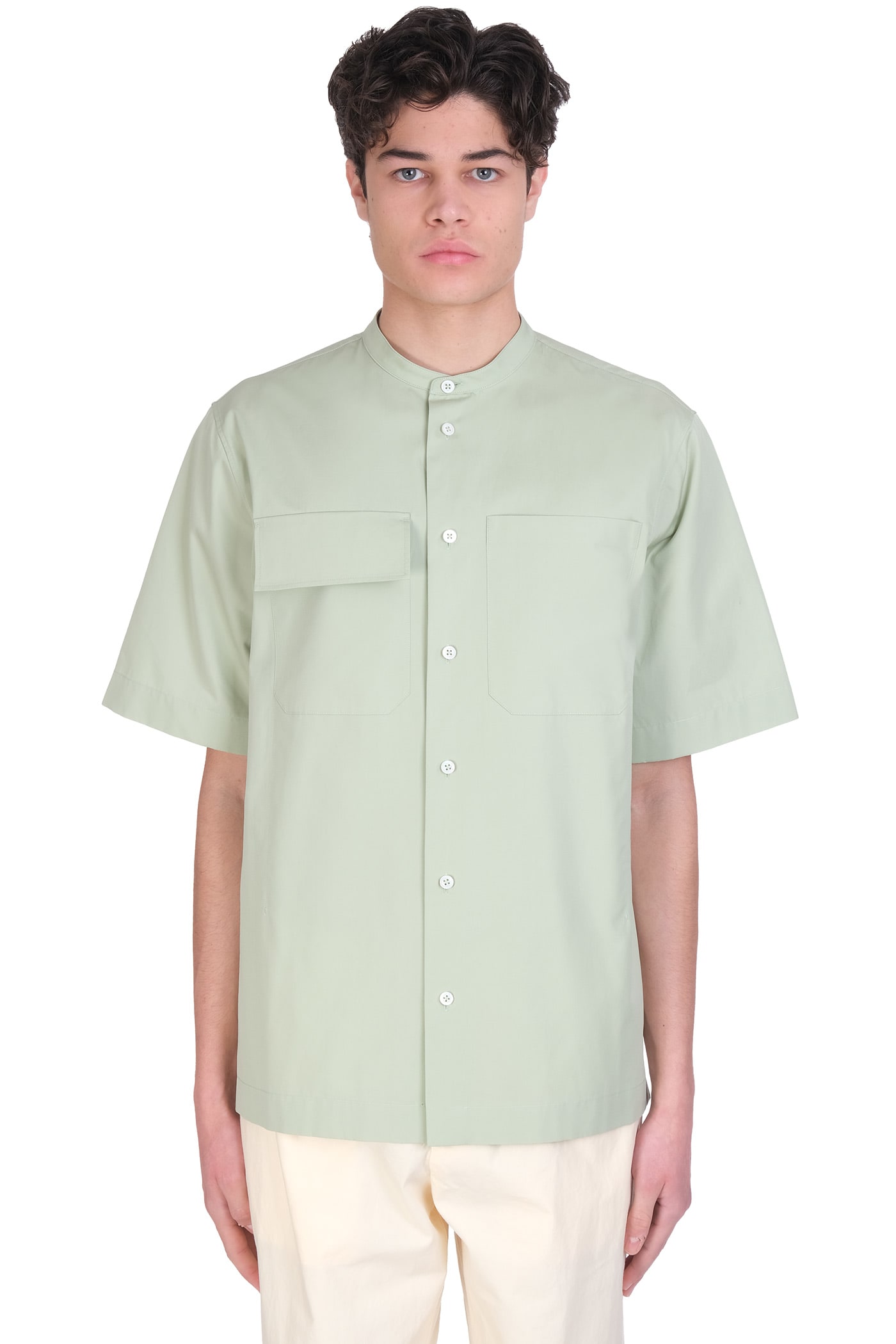 Jil Sander Shirt In Green Cotton
