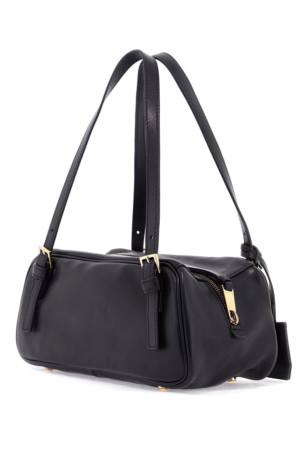 Versace Women's Nappa Leather Bowling Bag In Black  Gold