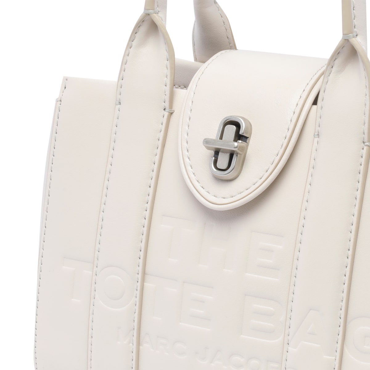 Shop Marc Jacobs The Turnlock Crossbody Tote Bag In White