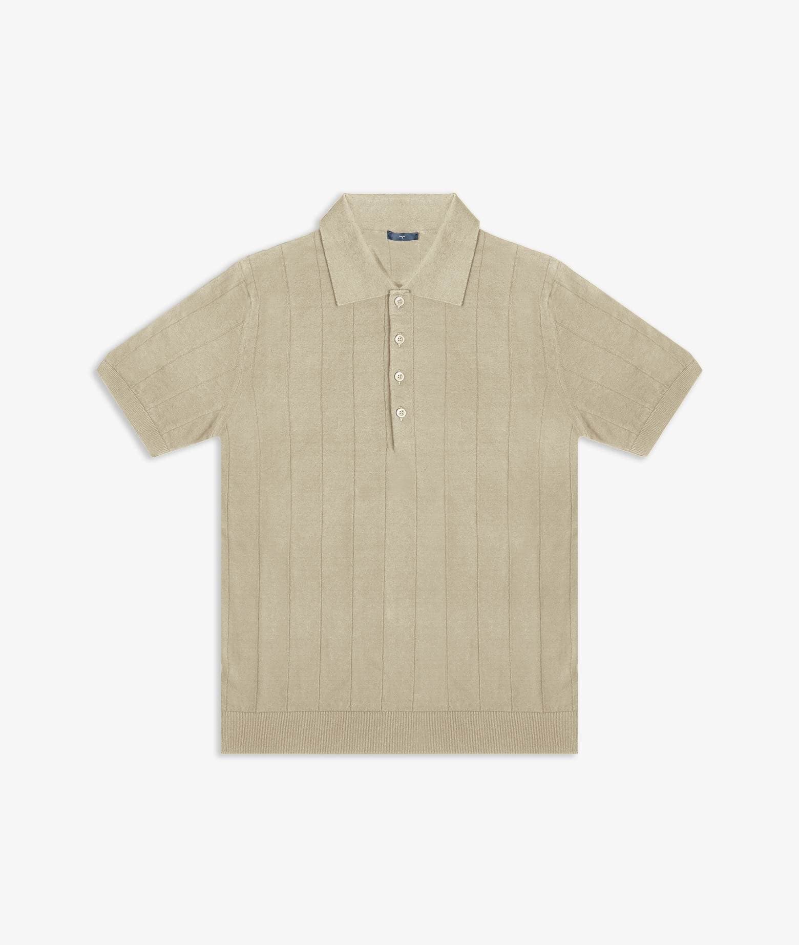 Linen And Cotton Polo Saint Tropez Sweater