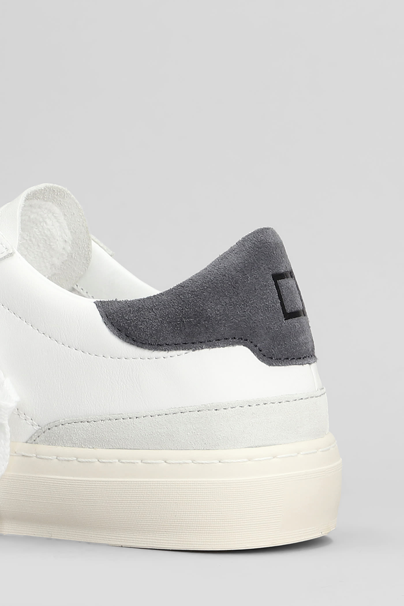 Shop Date Sonica Sneakers In White Leather