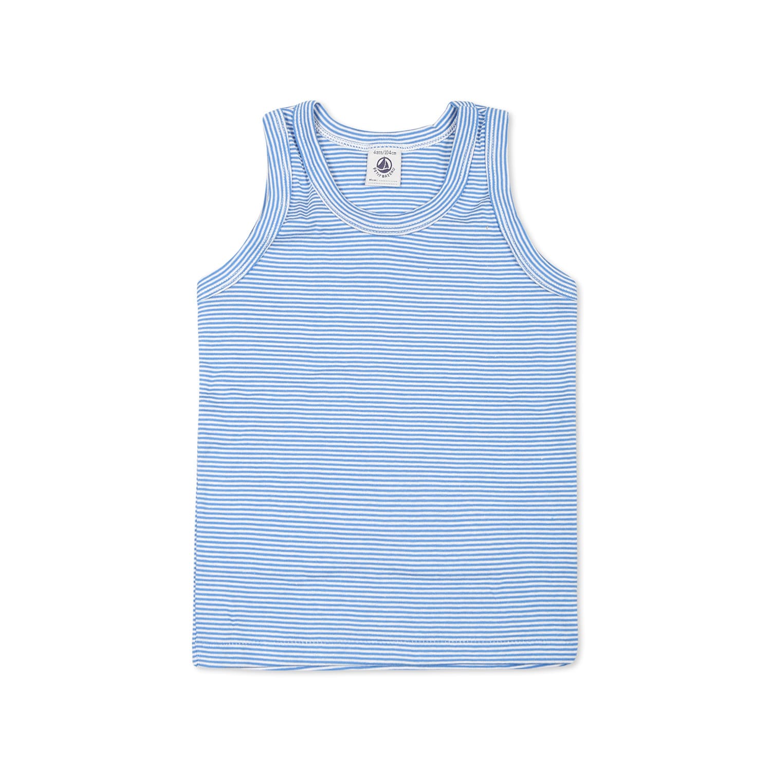 Petit Bateau Multicolor Tank Top Set For Girl With Tour Eiffel In Ivory