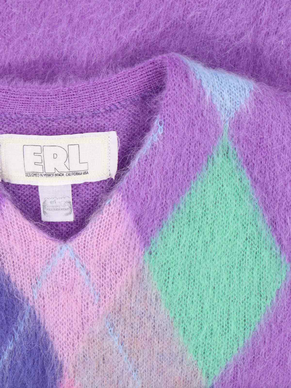 Erl Diamond-knit Vest In Multi