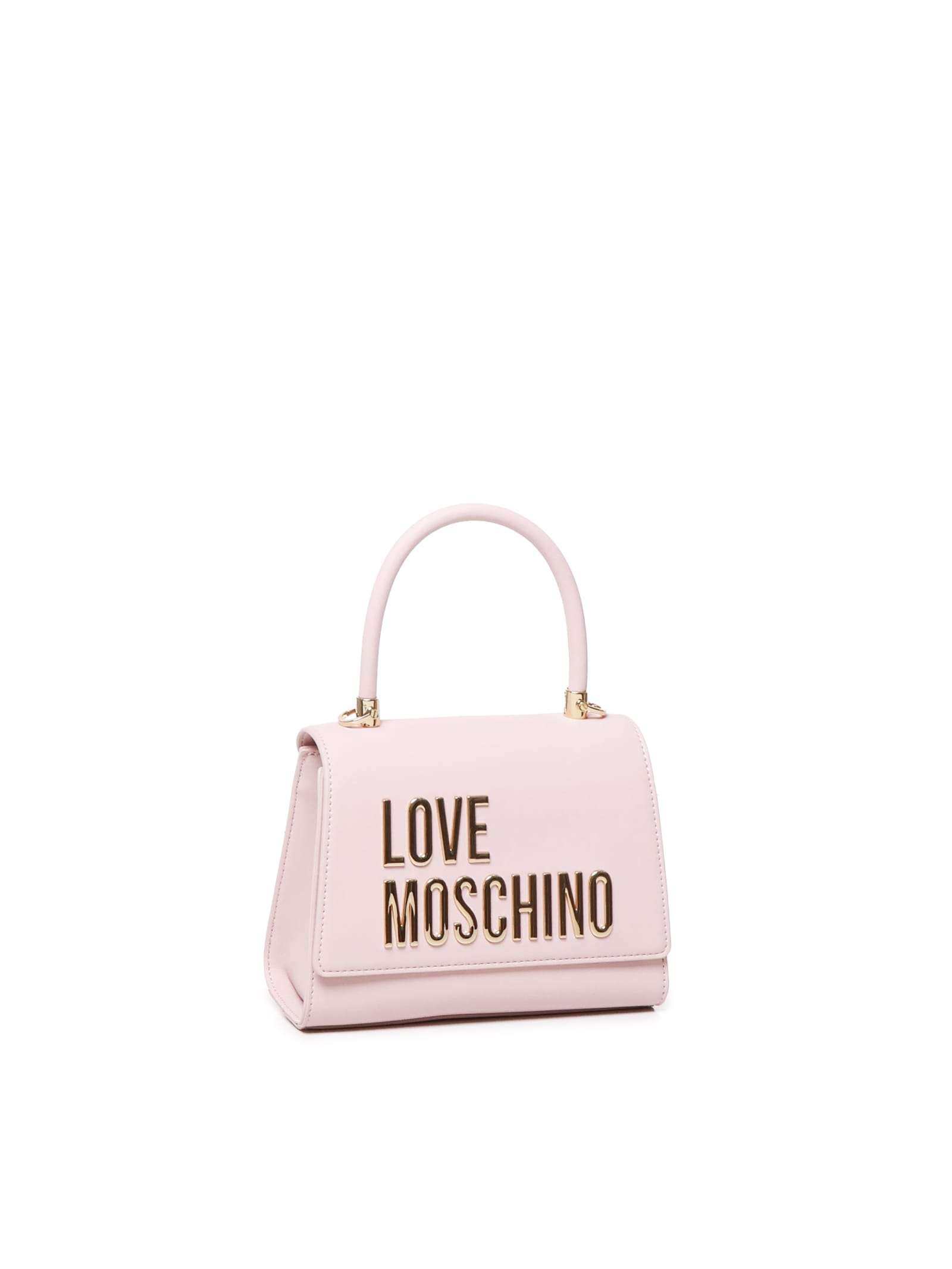 Shop Love Moschino Ecoleather Handbag In Pink