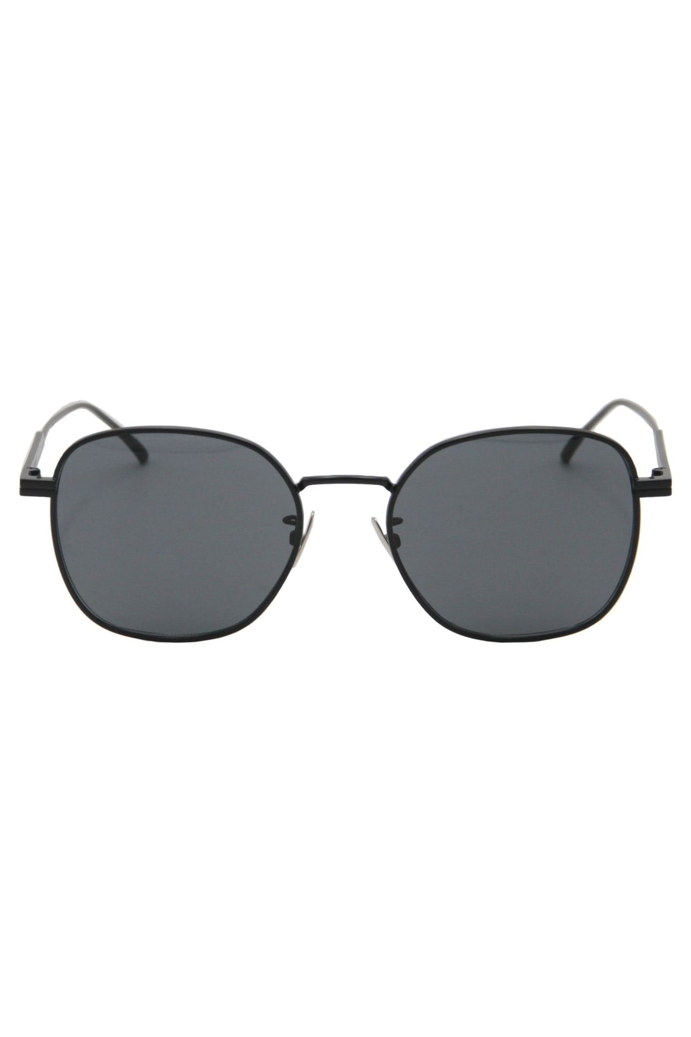 Shop Bottega Veneta Squared Sunglasses In Black