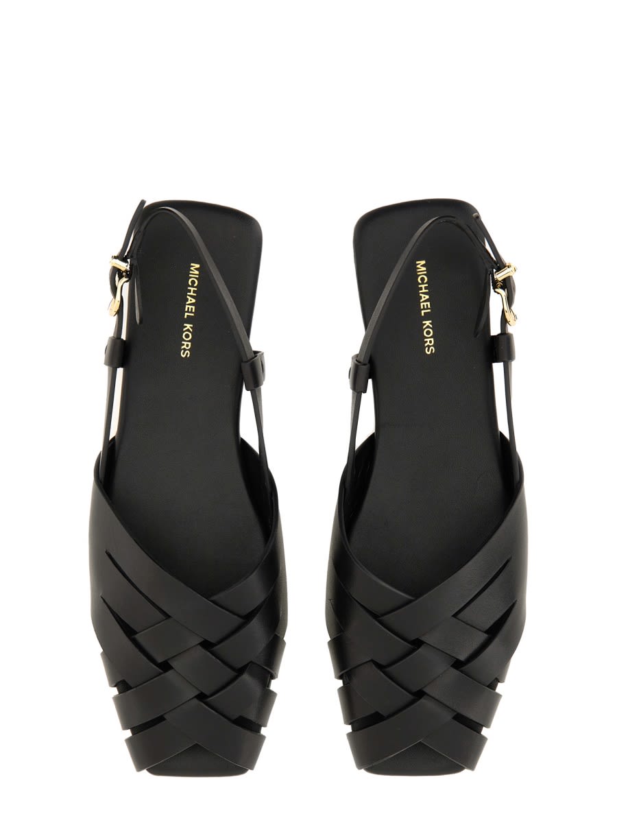Michael Kors Irene Sling Flat In Black