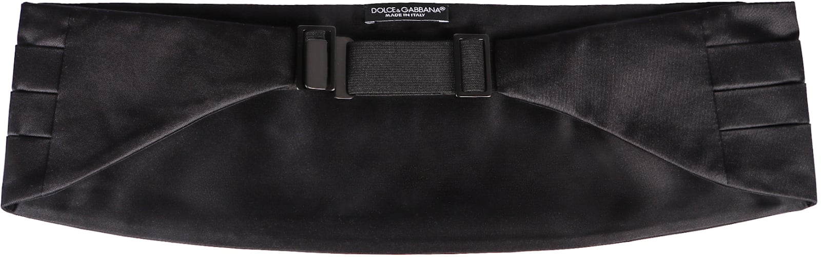 Dolce & Gabbana Silk Tuxedo Sash In Black