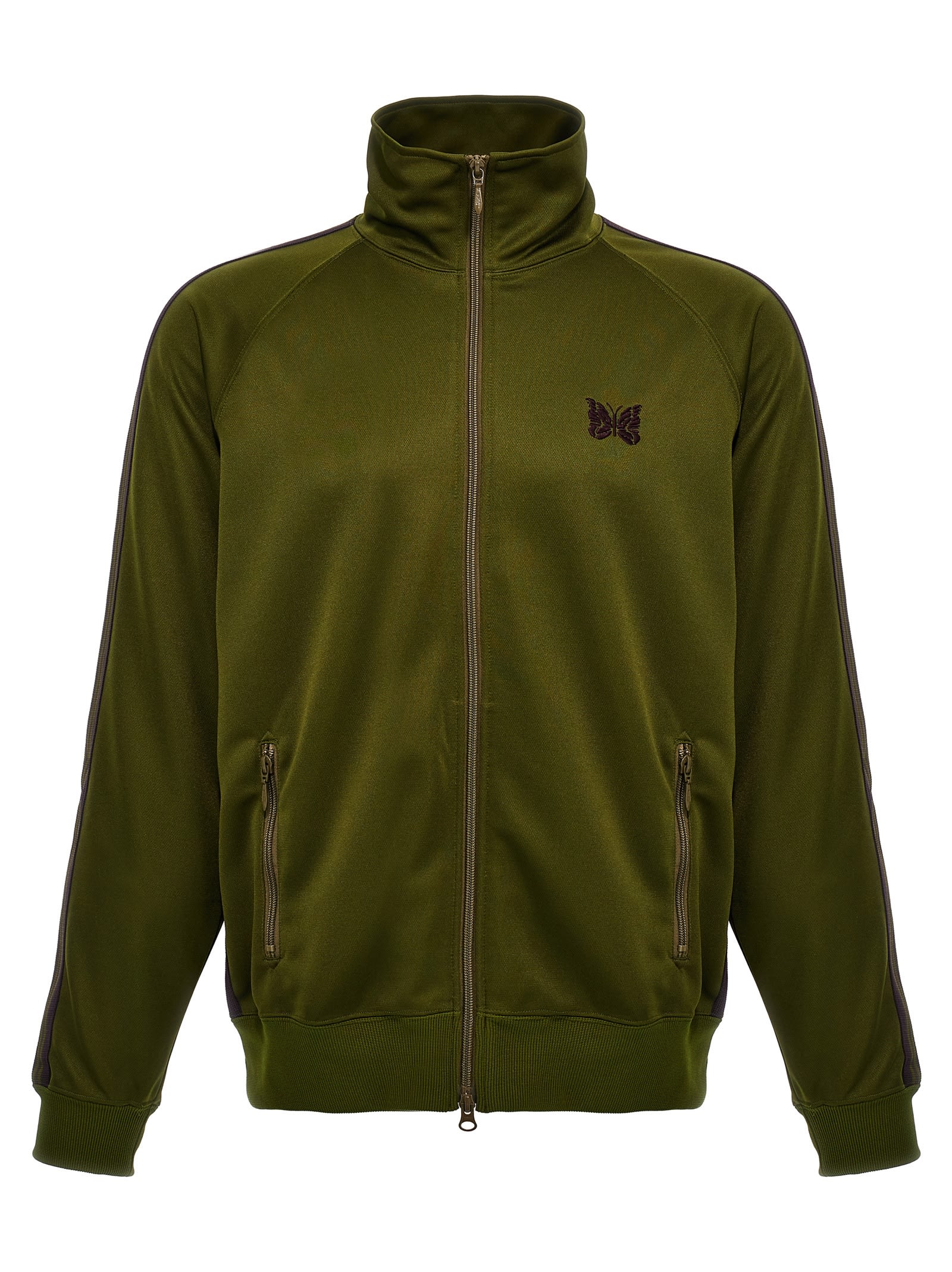 Shop Needles Logo Embroidery Track Top In Green