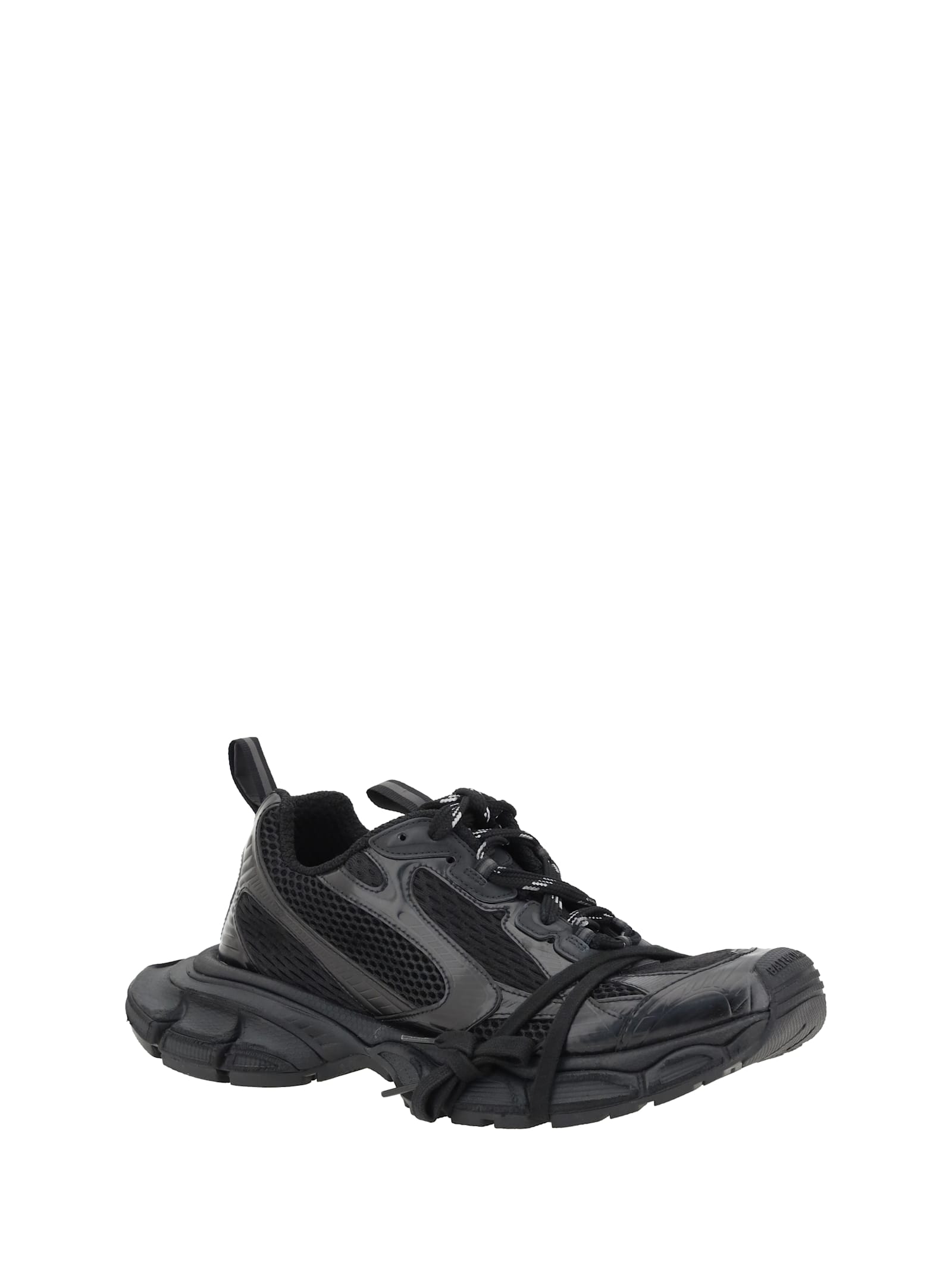 Balenciaga Men Black Mesh And Polyurethane 3xl Sneakers In Black