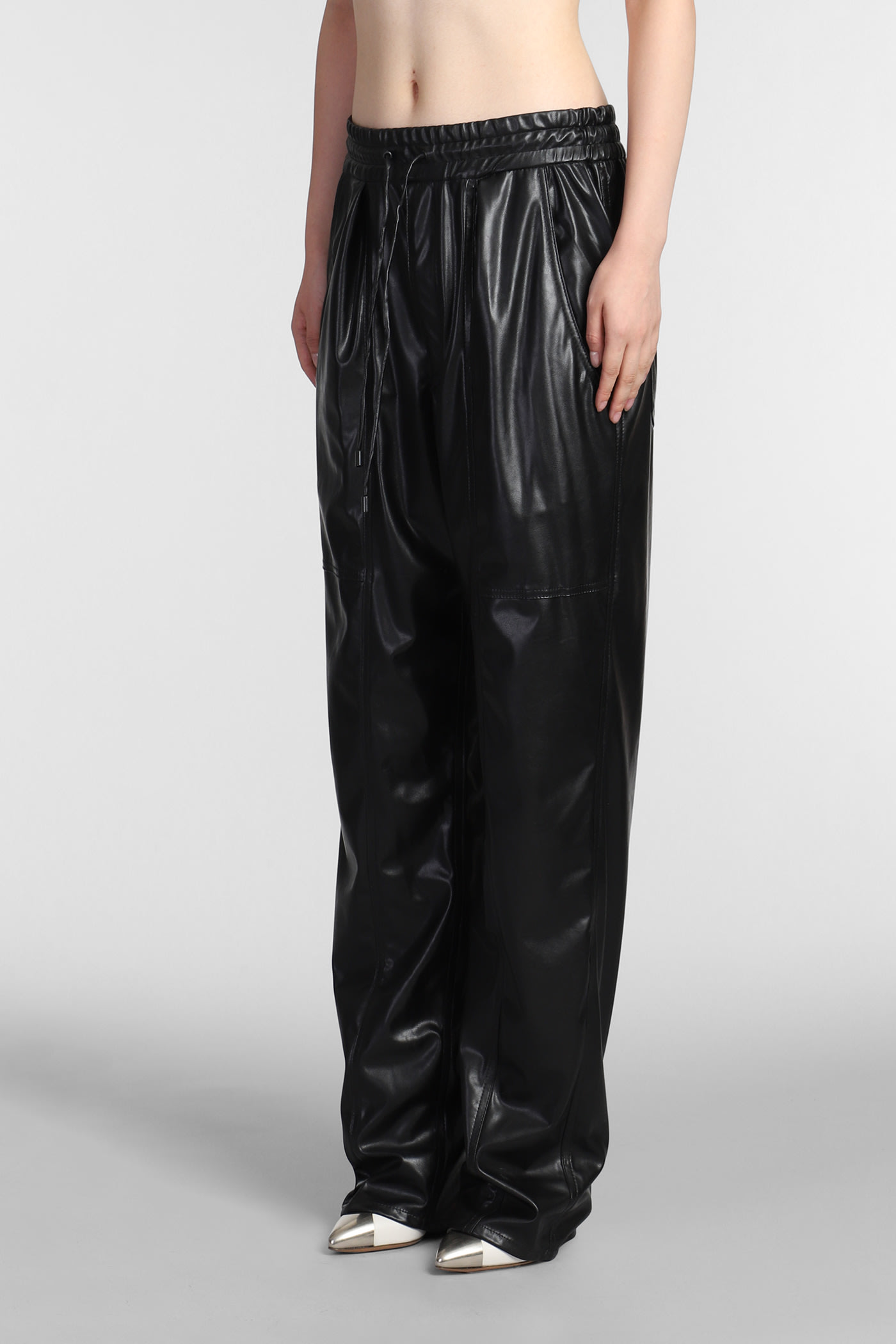 Shop Marant Etoile Brina Pants In Black Polyester In Nero