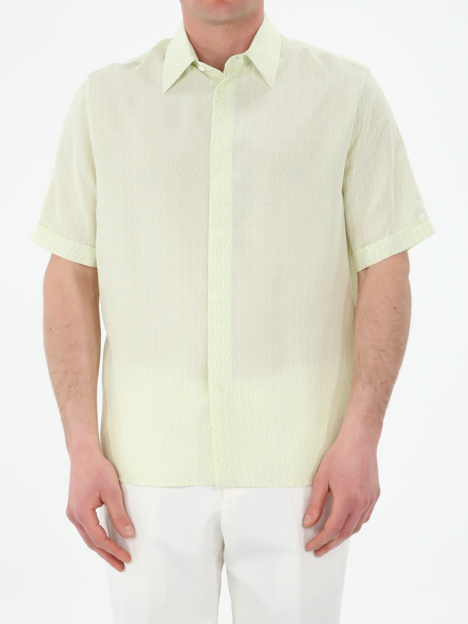 Fendi Green Silk Shirt